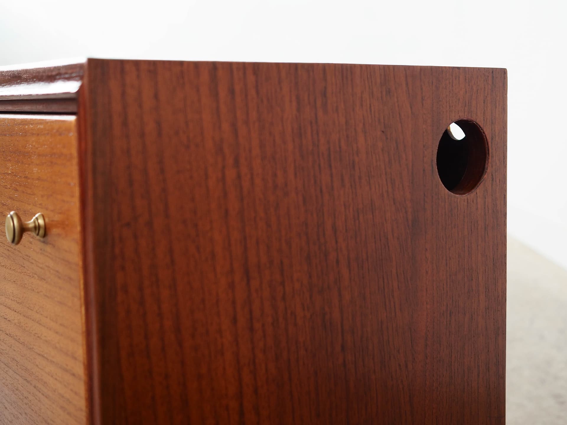 Sideboard, teak brown, black wood, Germany, 1970s. - 350827