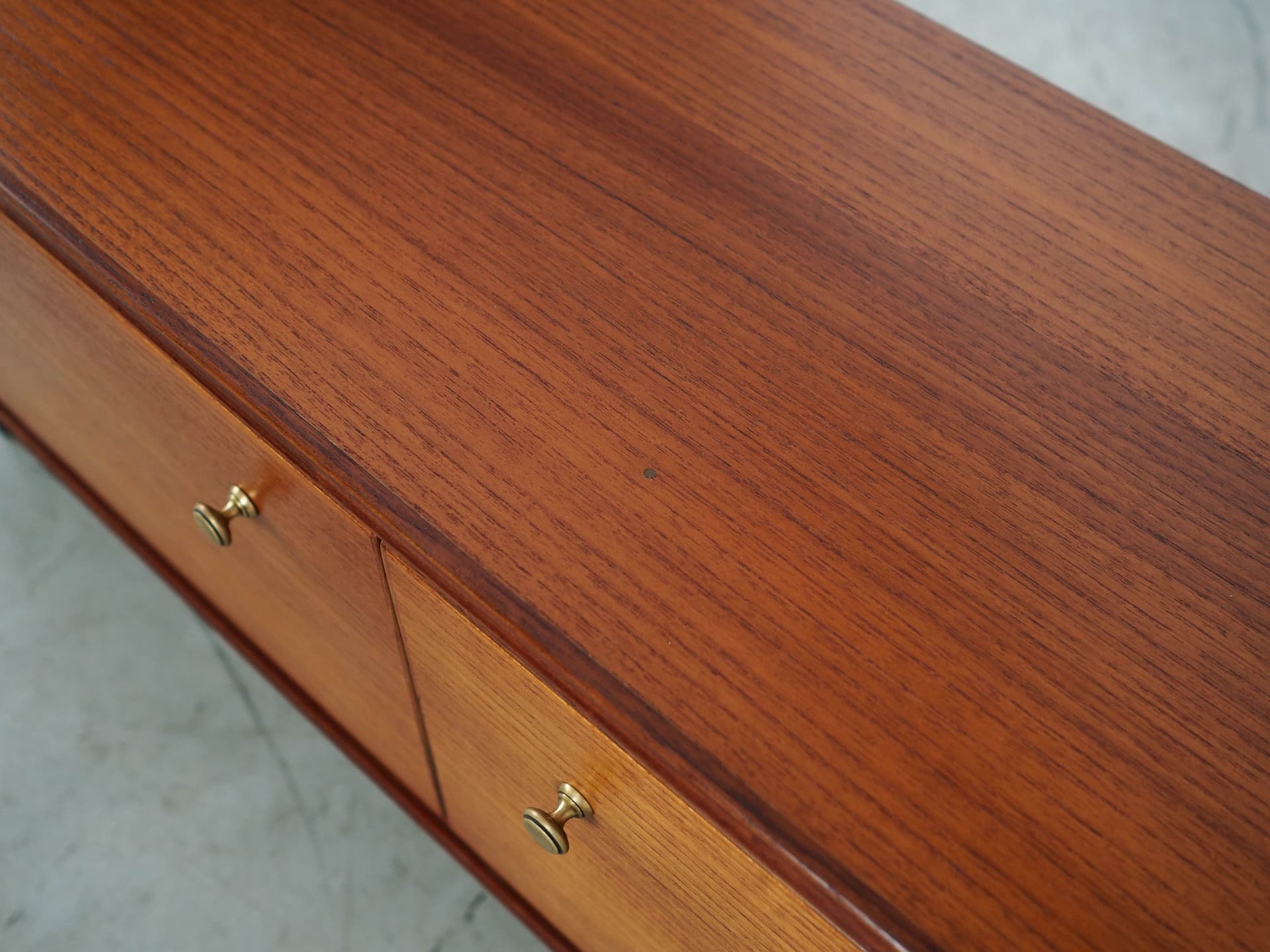 Sideboard, teak brown, black wood, Germany, 1970s. - 350835