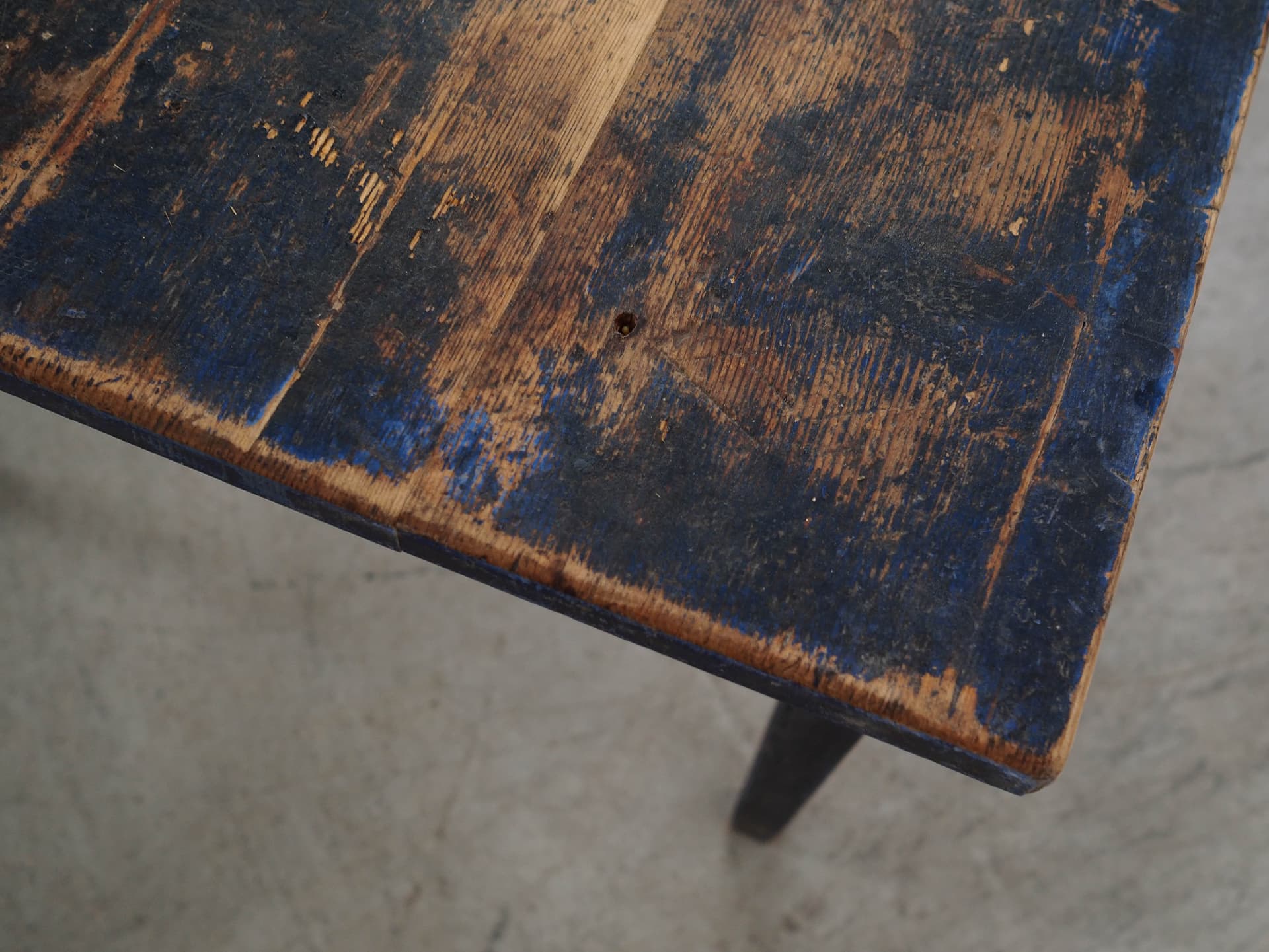 Rectangular table, black pine, Denmark, 1940s. - 350861