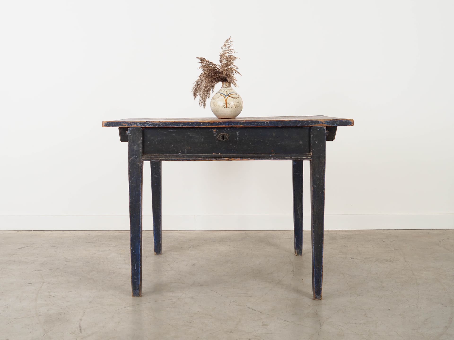 Rectangular table, black pine, Denmark, 1940s. - 350852