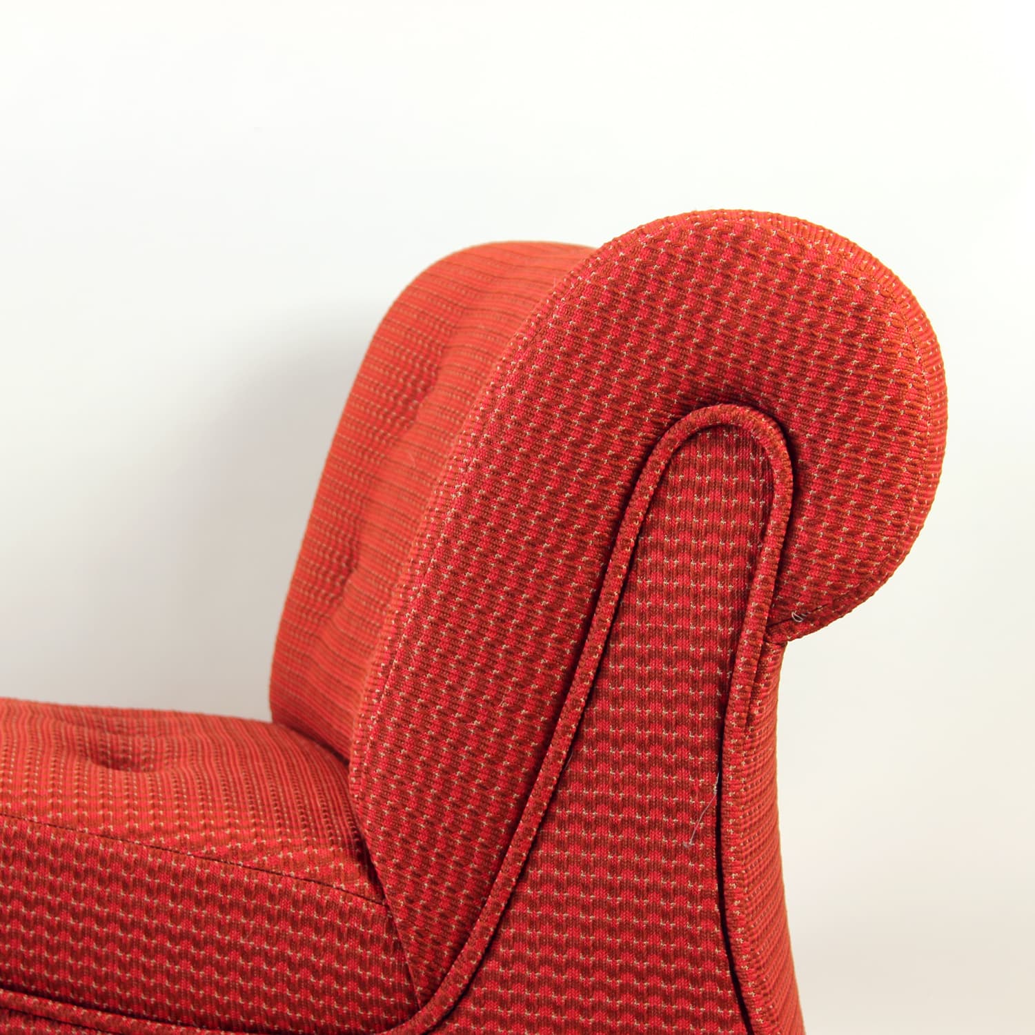 Set of four modular sofas Space Age, red fabric, Tatra Nabytok, Czechoslovakia, 1970s - 350870