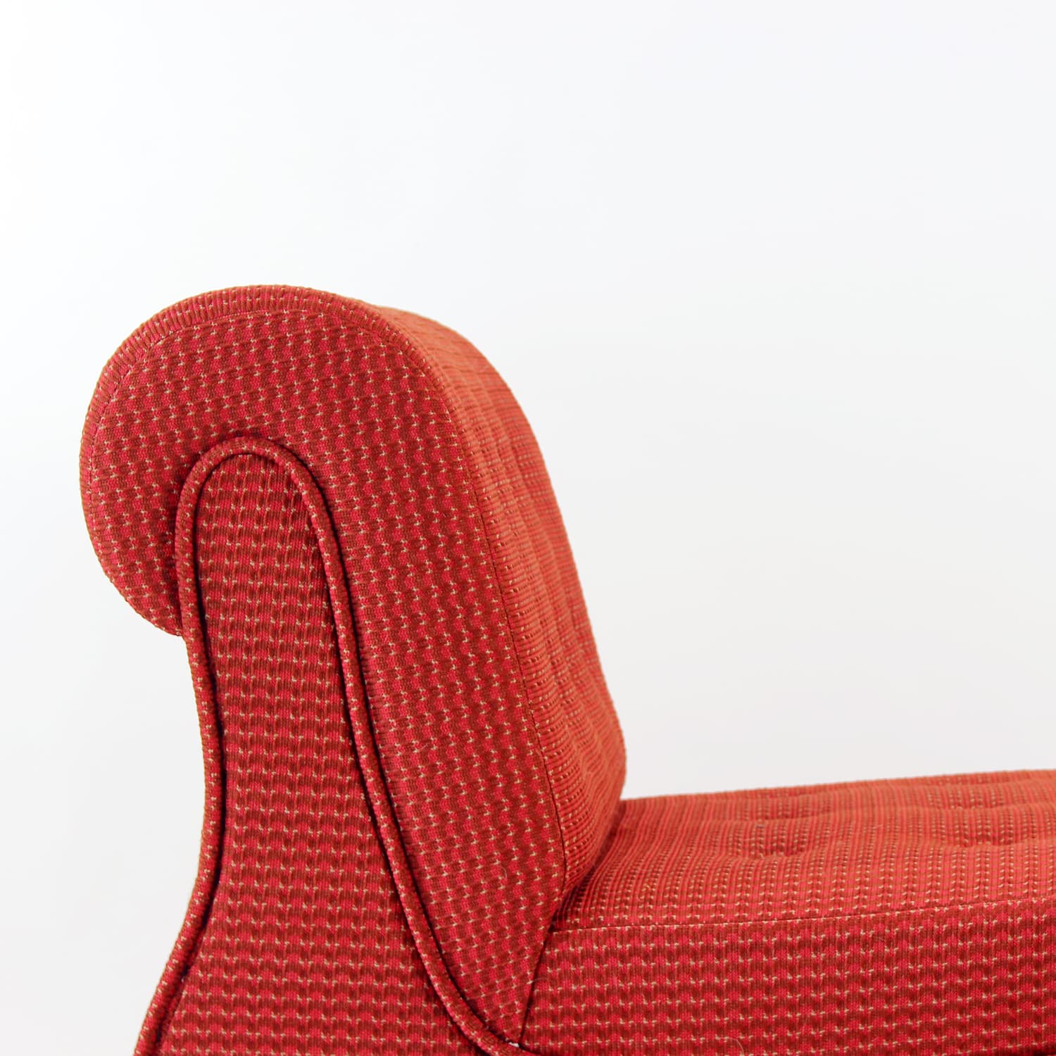 Set of four modular sofas Space Age, red fabric, Tatra Nabytok, Czechoslovakia, 1970s - 350869