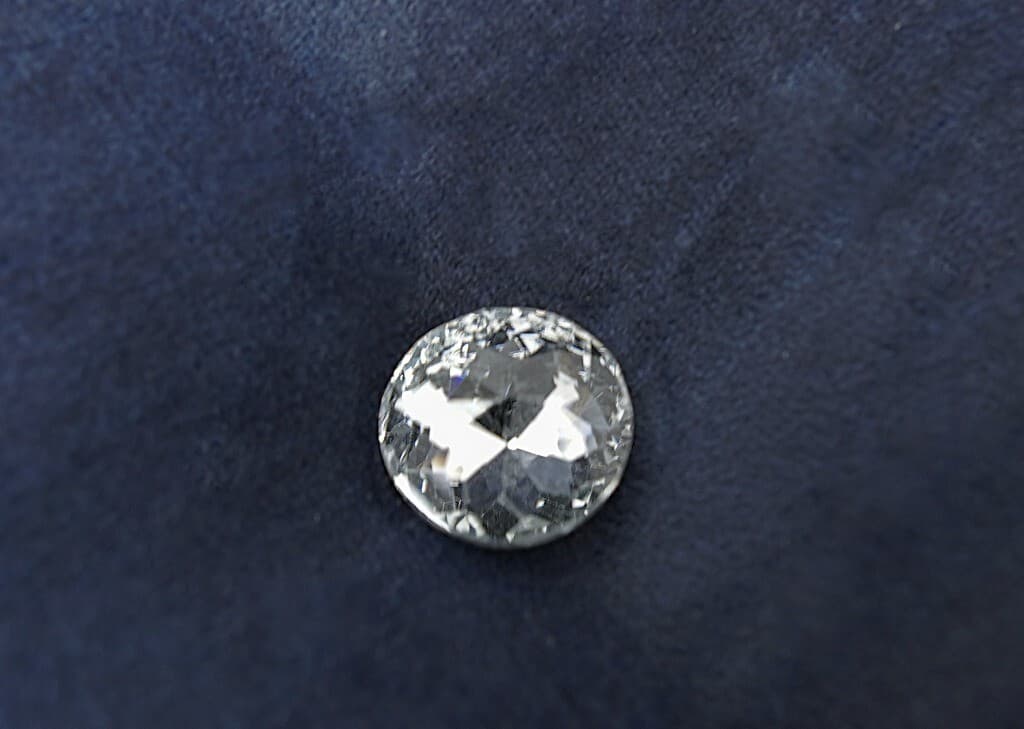 Komoda PRL, Meblostyl Dobrodzień, orzech brązowy, velvet granatowy, MM ARTE - 350973