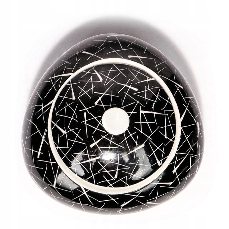 Bonbonniere New Look, black, porcelain, Poland, 1950s - 350984
