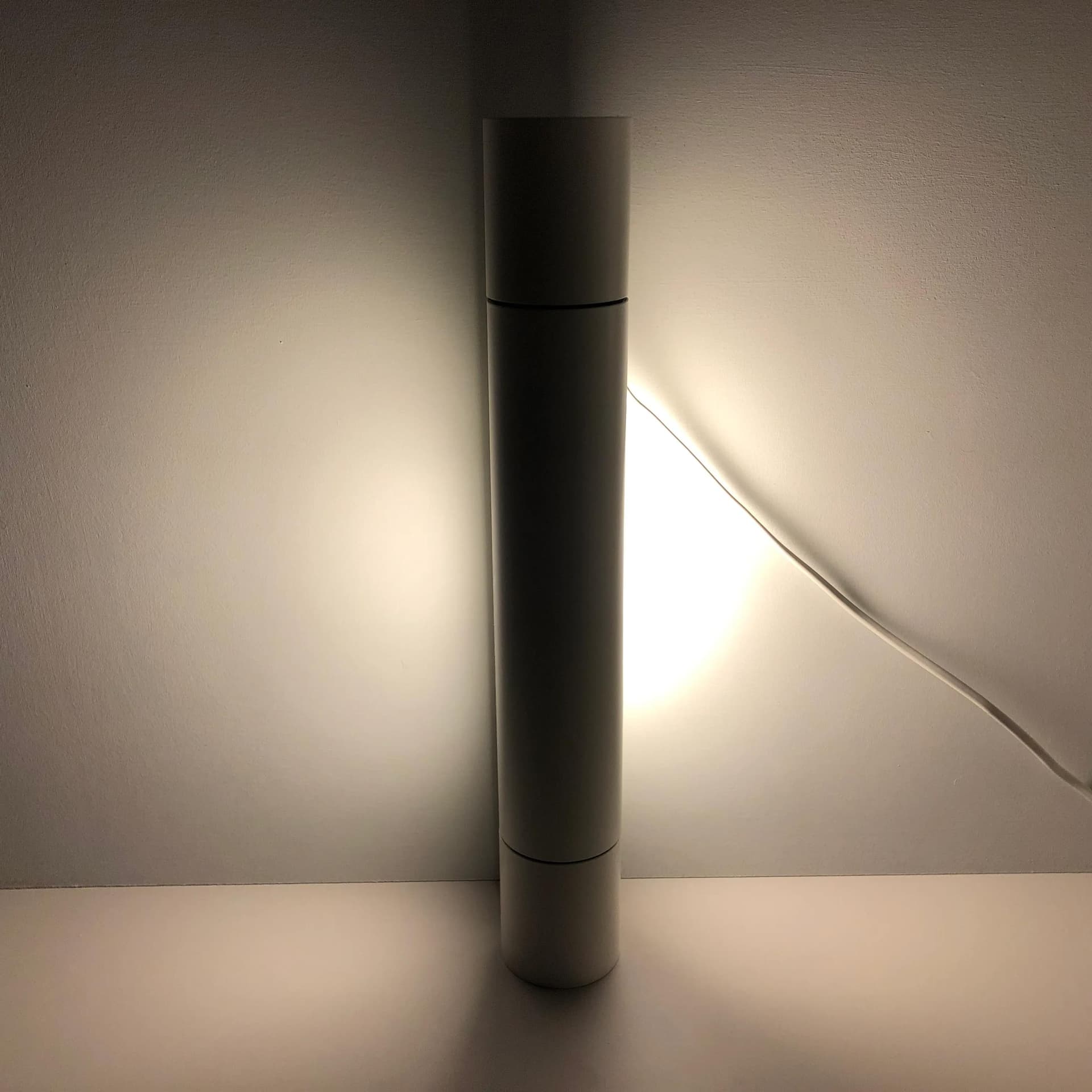 Para kinkietów 7132, biały, aluminium szkło, Glashütte Limburg, Niemcy, lata 90. - 25954