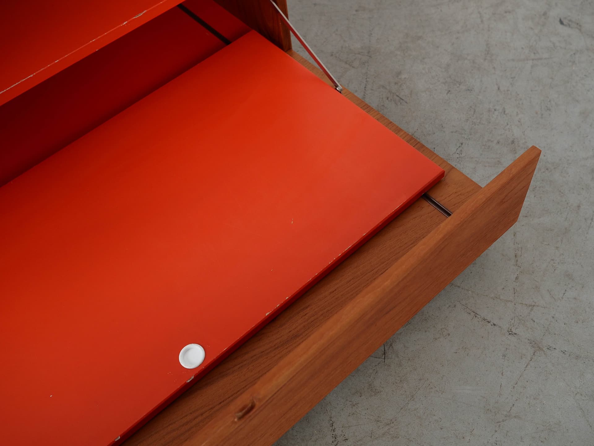 Komoda na gramofon, teak brązowy, Dania, lata 70. - 351009