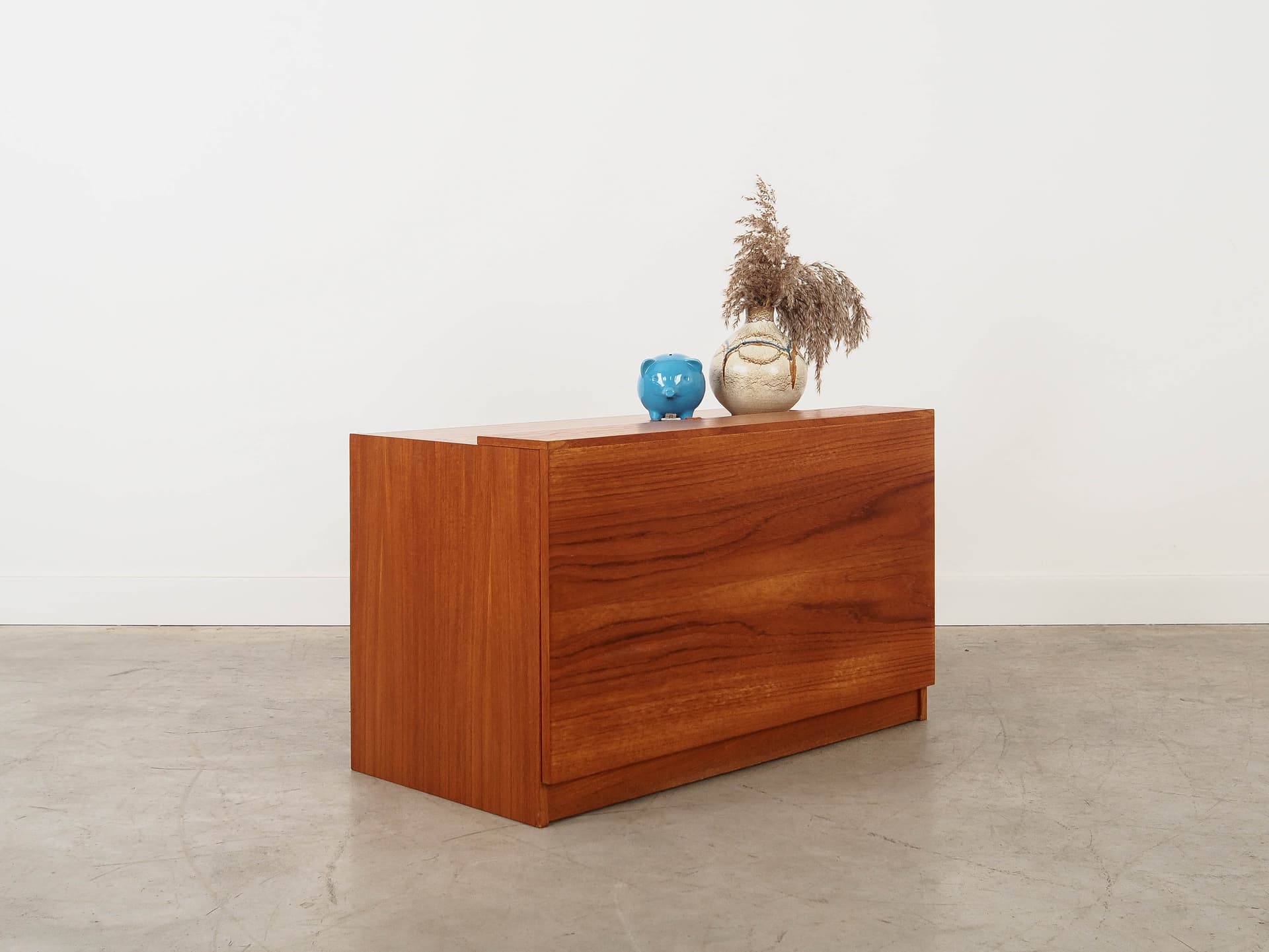 Komoda na gramofon, teak brązowy, Dania, lata 70. - 351006