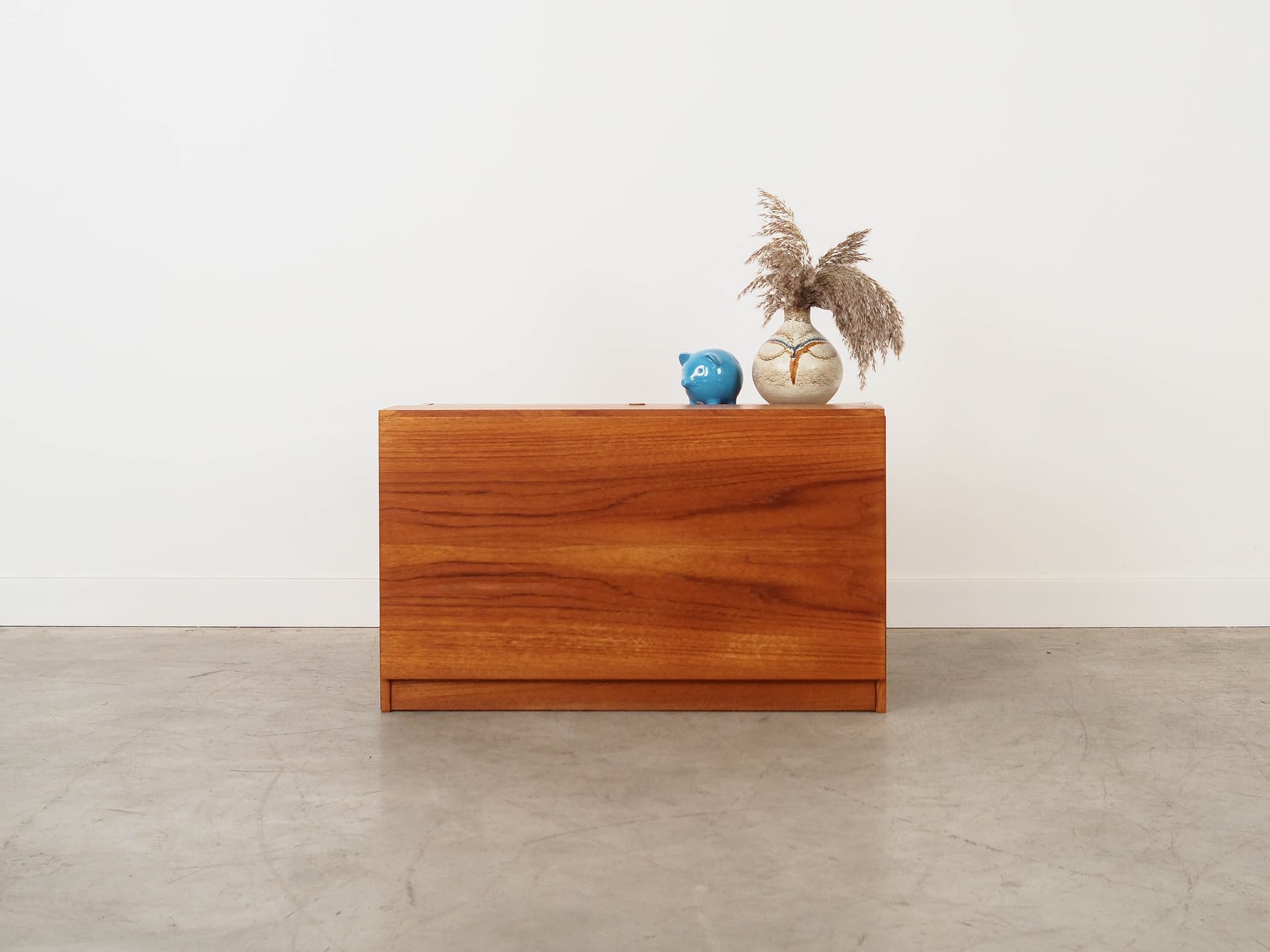 Komoda na gramofon, teak brązowy, Dania, lata 70. - 351002