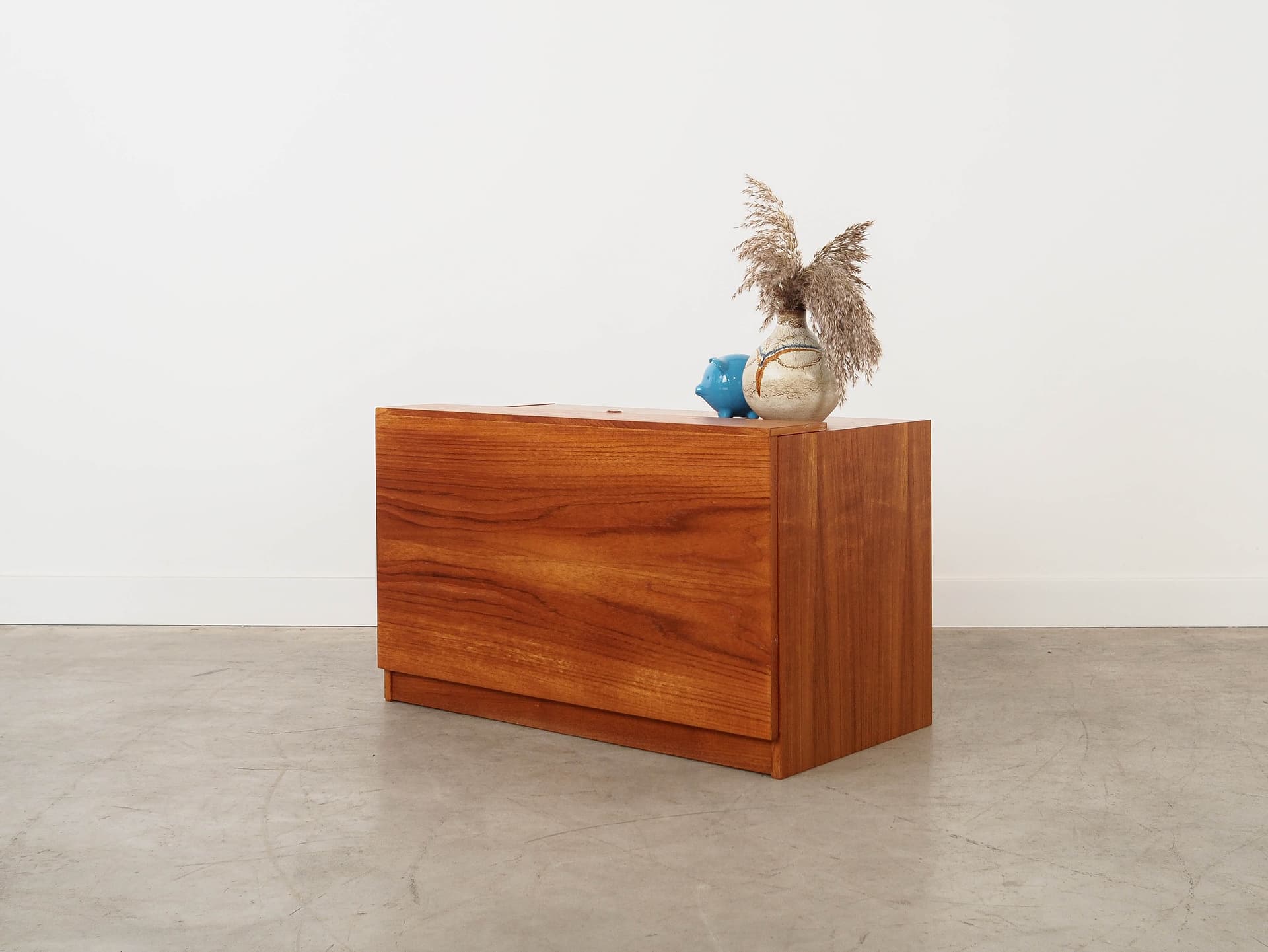 Komoda na gramofon, teak brązowy, Dania, lata 70. - 351004