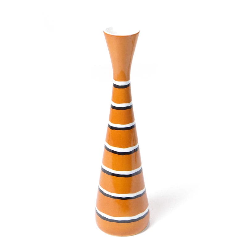 Wazon Lidia, porcelana pomarańczowy, proj. W. Potacki, Ćmielów, Polska, lata 60. - 351091