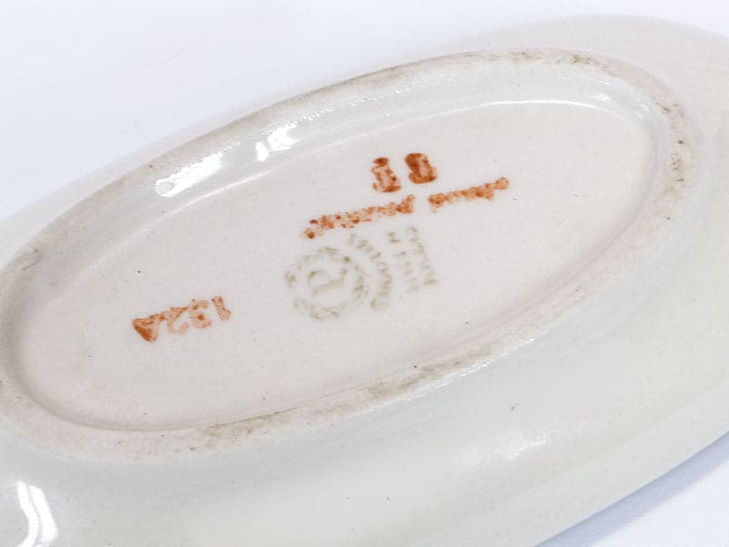 Platter Jaskółka, black white porcelain, Chodzież, Poland, 1970s. - 351124