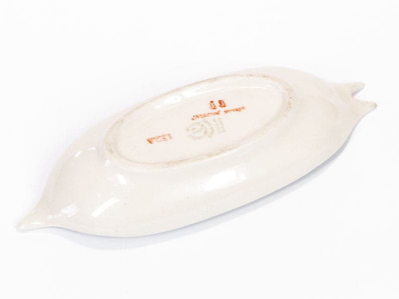 Platter Jaskółka, black white porcelain, Chodzież, Poland, 1970s. - 351123