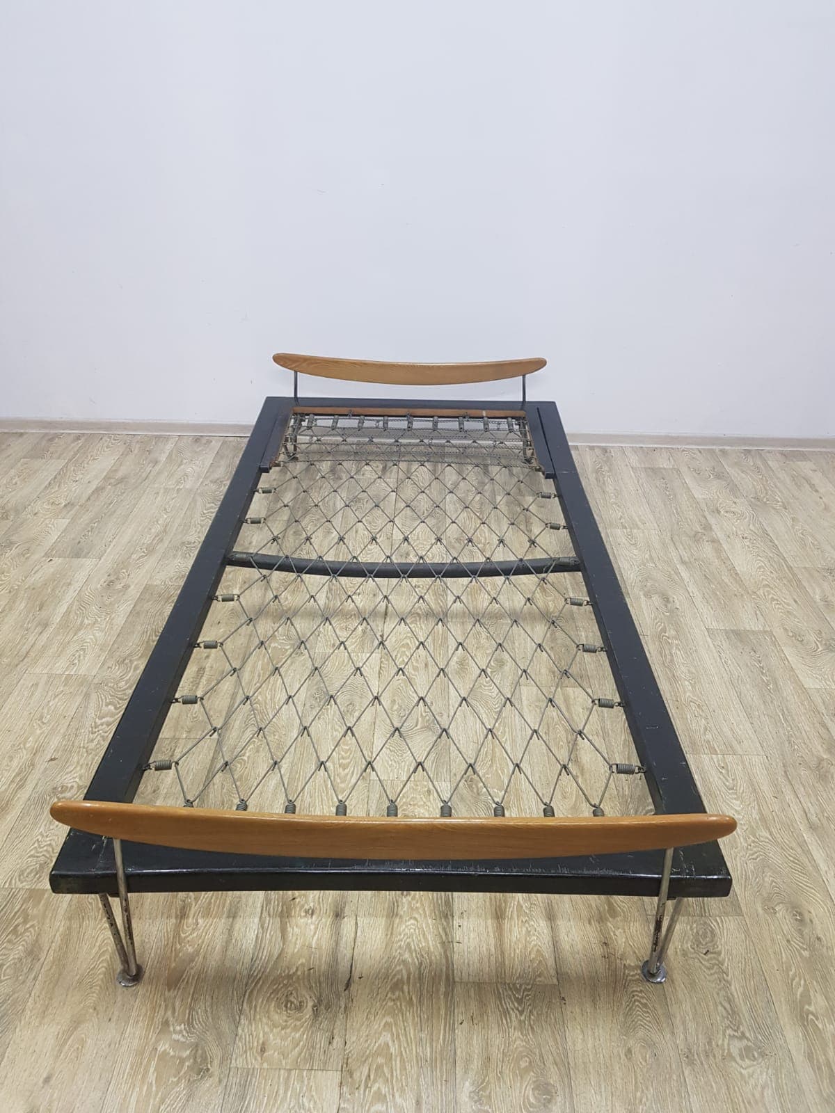 Daybed, Fred Ruf, black, teak, chrome, Wohnbedarf - 351258