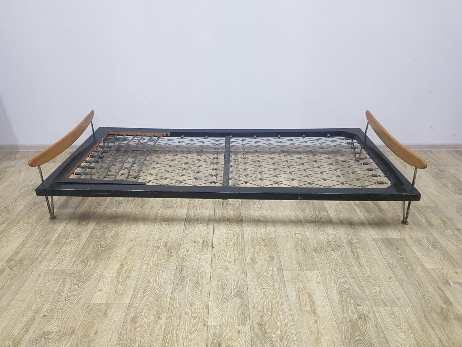 Daybed, Fred Ruf, black, teak, chrome, Wohnbedarf - 351252