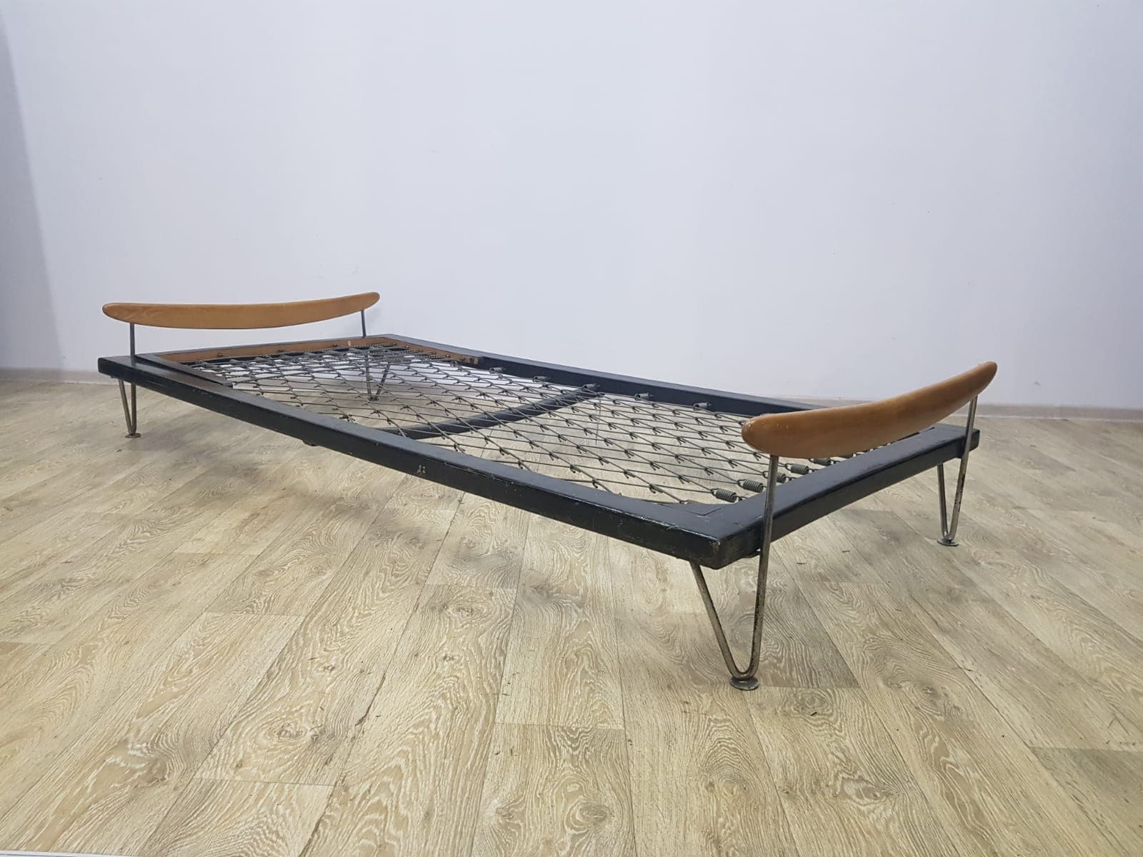 Daybed, Fred Ruf, black, teak, chrome, Wohnbedarf - 351251