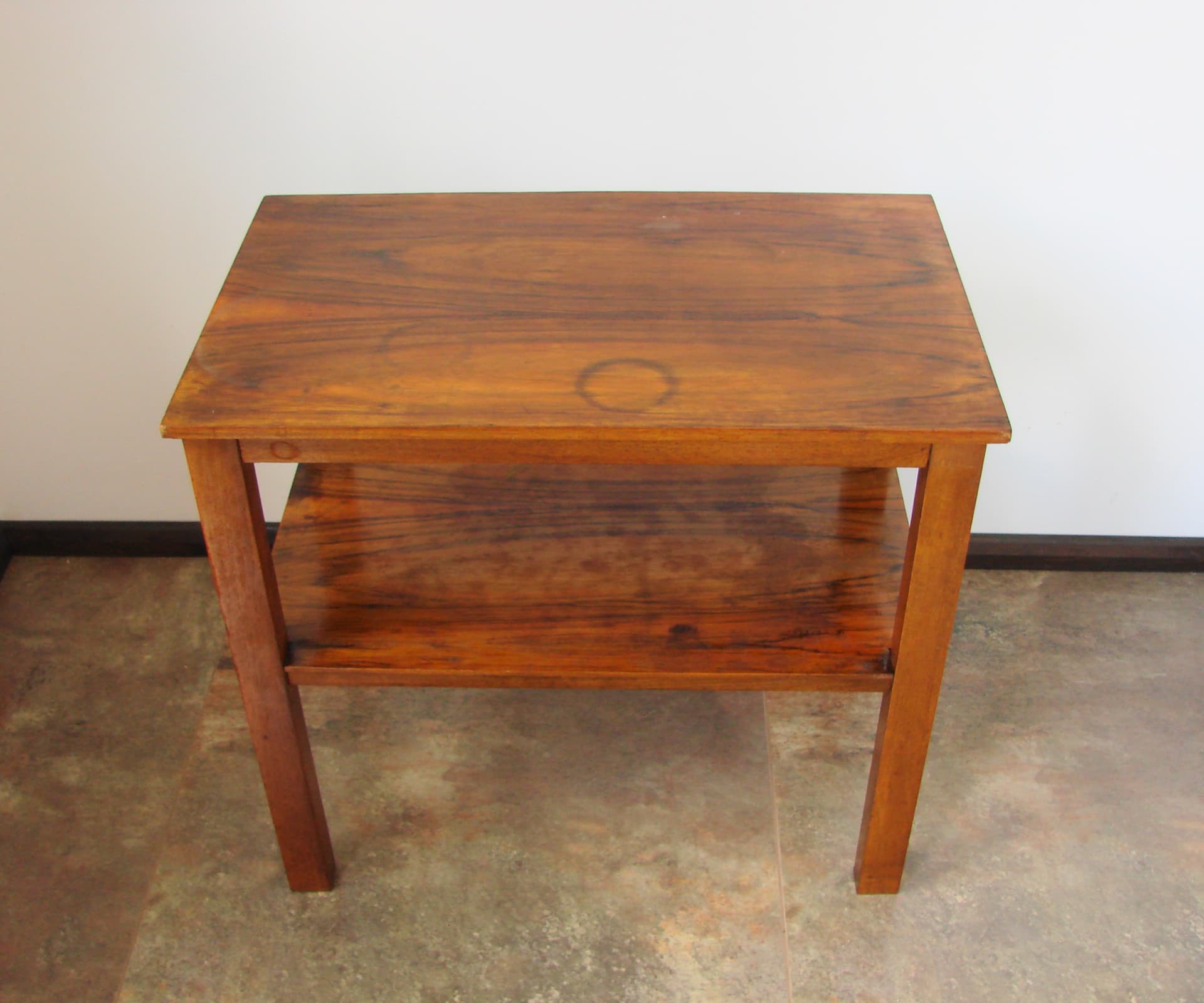 Side table, brown wood, Poland, 1960s. - 351436
