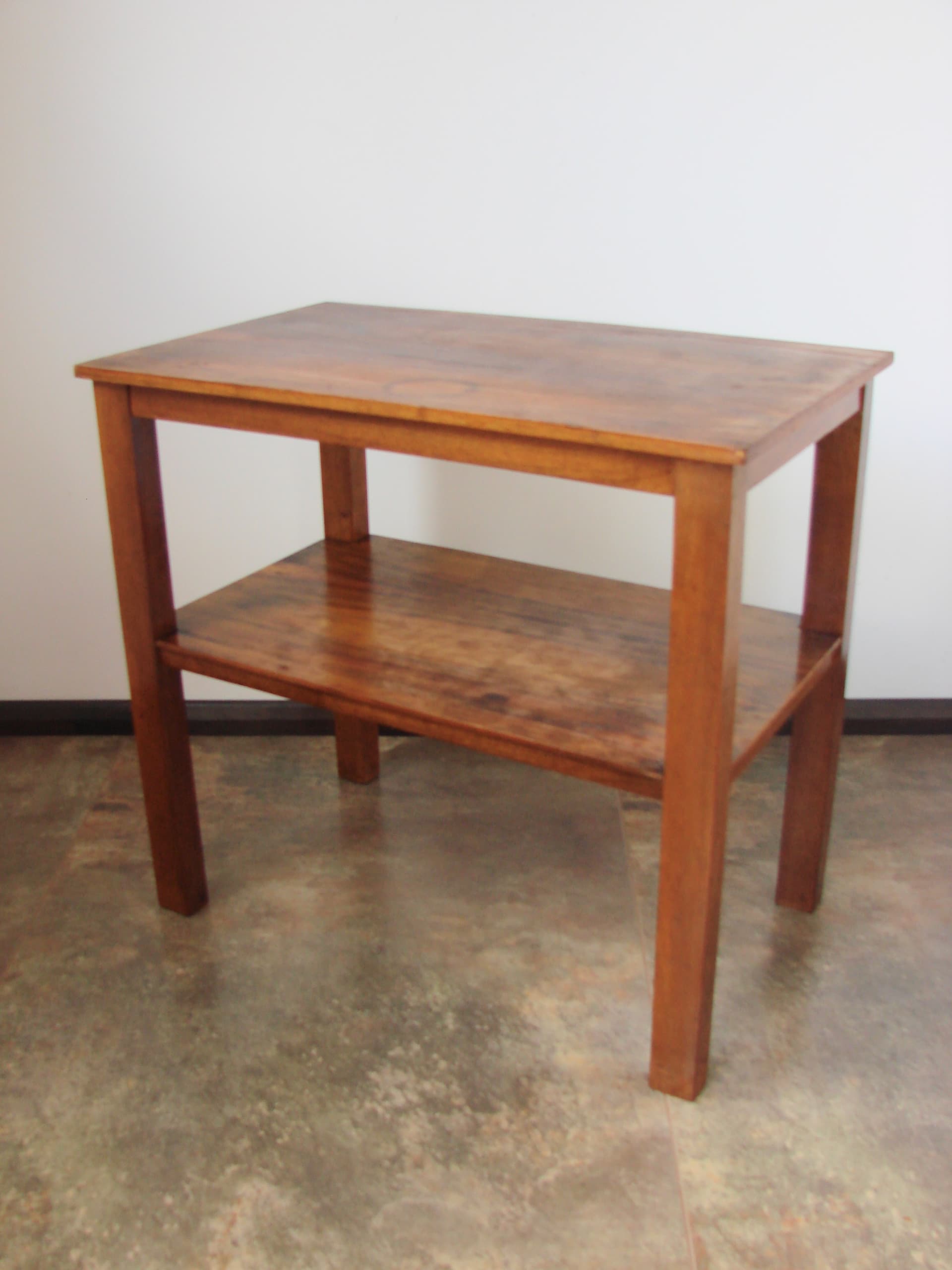 Side table, brown wood, Poland, 1960s. - 351429