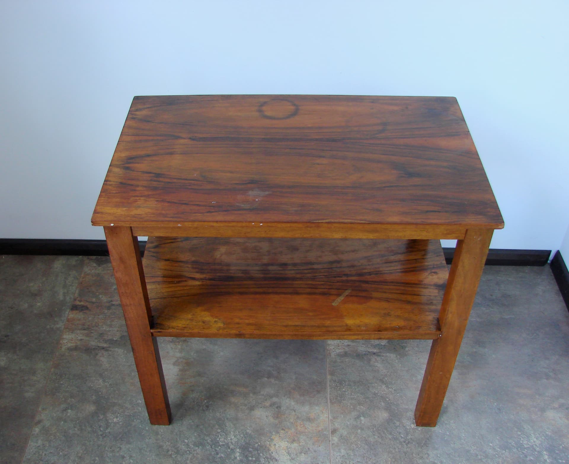 Side table, brown wood, Poland, 1960s. - 351431