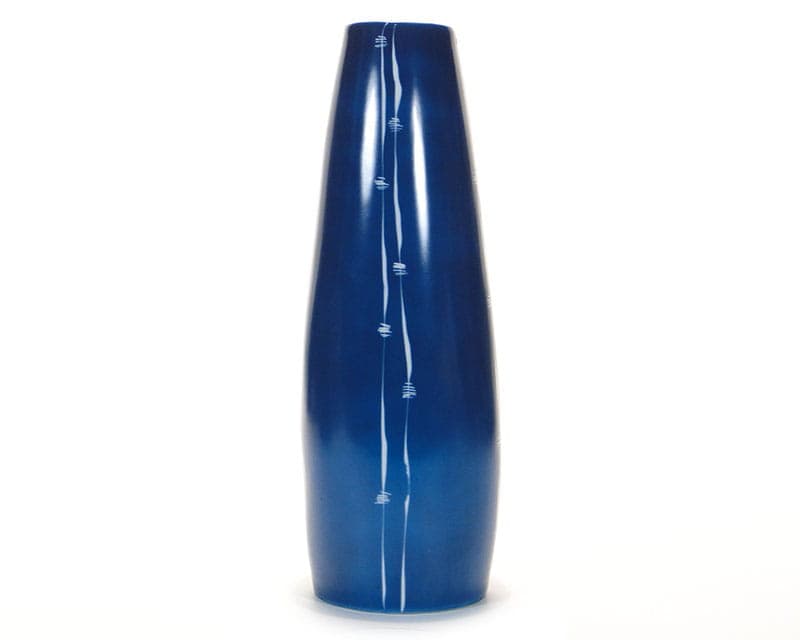 Wazon turkusowy, porcelana, Wałbrzych, Polska, lata 50. - 351542