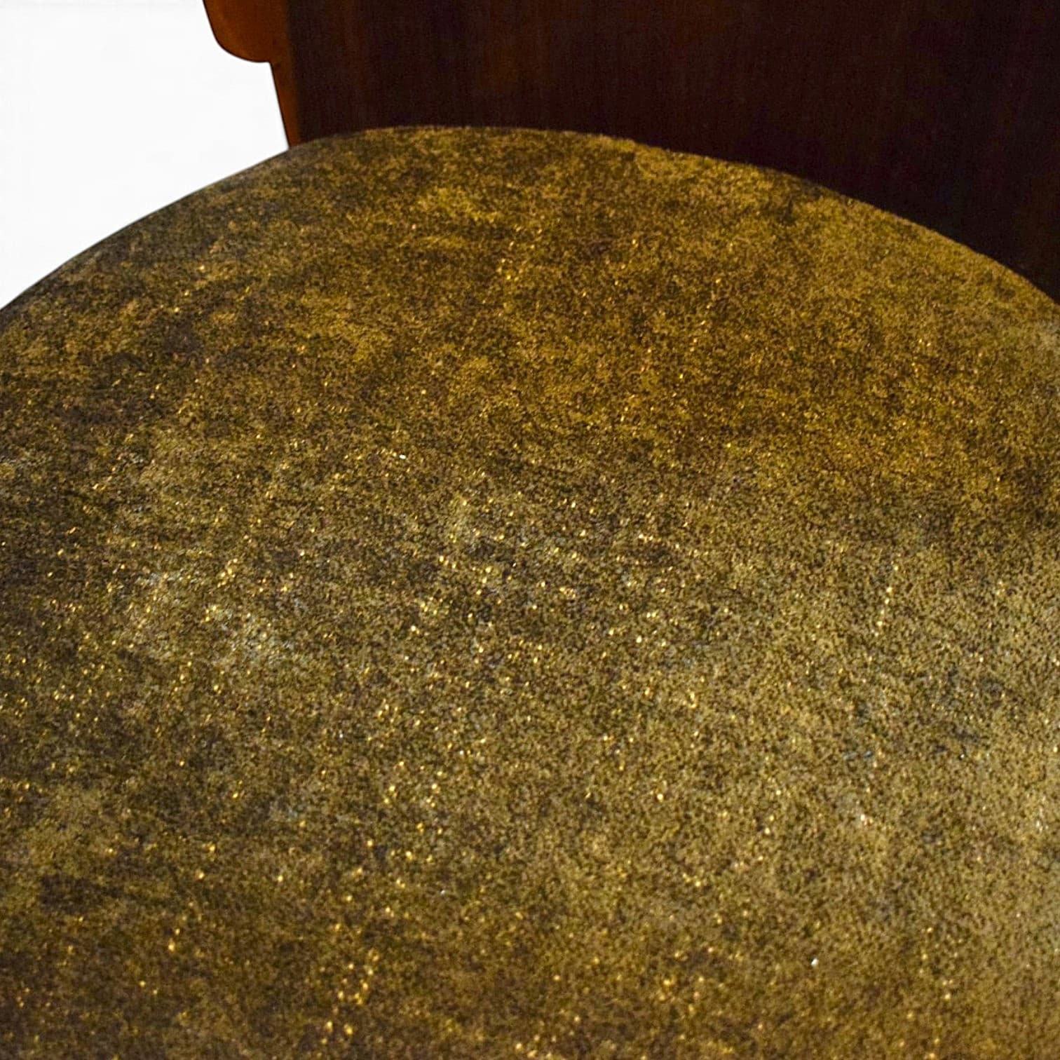 Set of four chairs H-214, black beech, brown walnut, green velvet, by J. Halabala, UP Závody, Czechoslovakia, 1950s - 351995