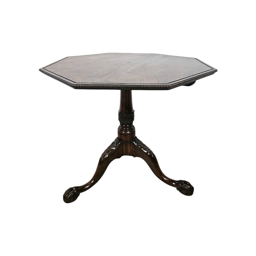 Coffee Table Chippendale, brown mahogany, United Kingdom, 19th c.