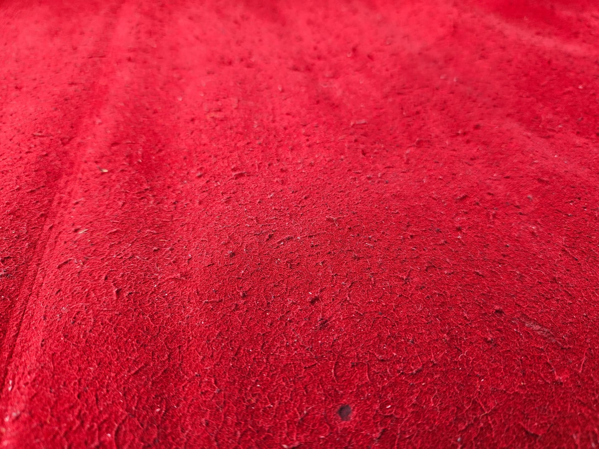 Sofa Sity, red velvet, black leather, B&B Italia, Italy, 1980s. - 352199