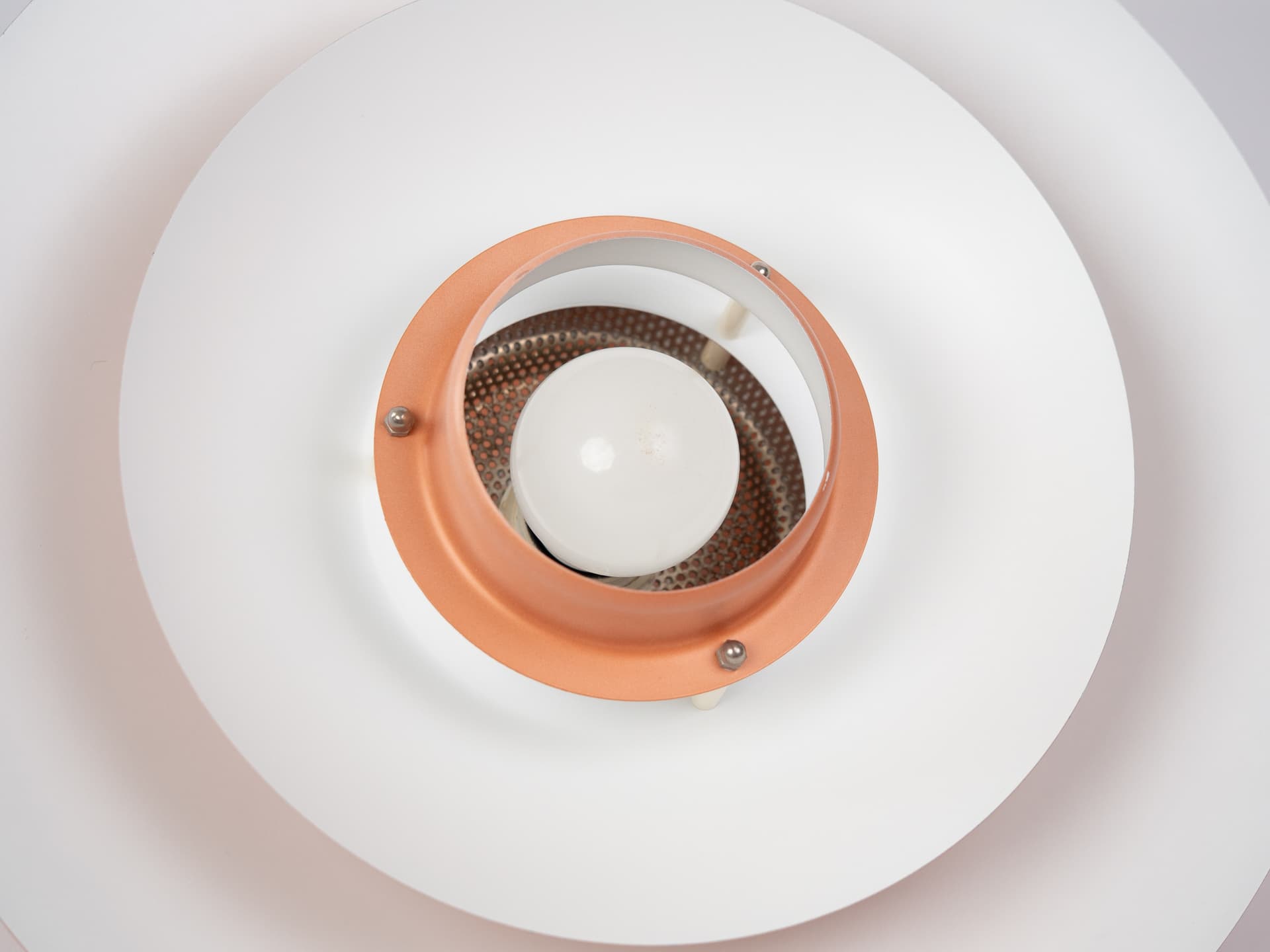 Pendant Lamp Capri, copper aluminium, by K. Wiborg, Jeka, Denmark, 1980s. - 352224