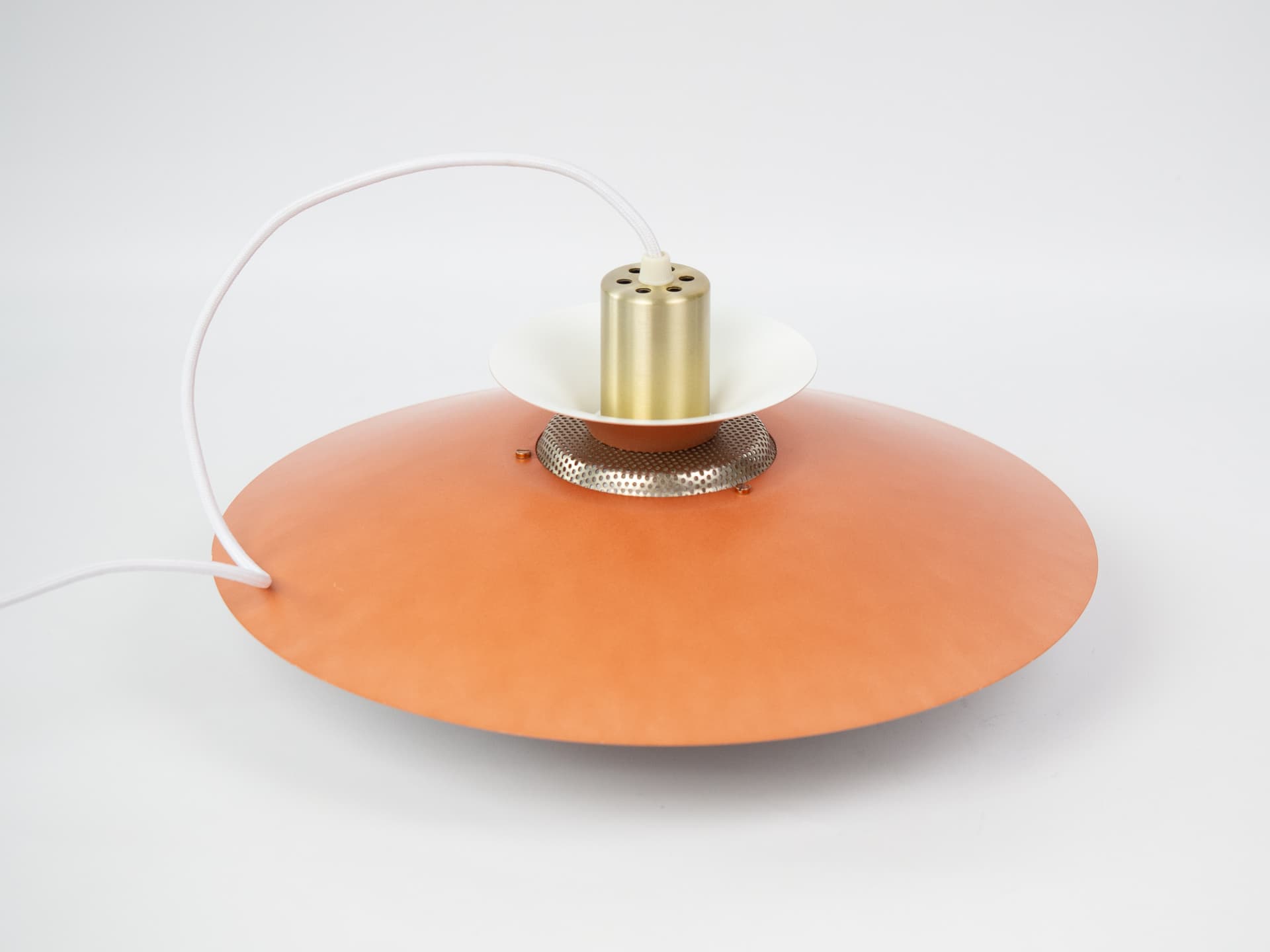 Pendant Lamp Capri, copper aluminium, by K. Wiborg, Jeka, Denmark, 1980s. - 352219