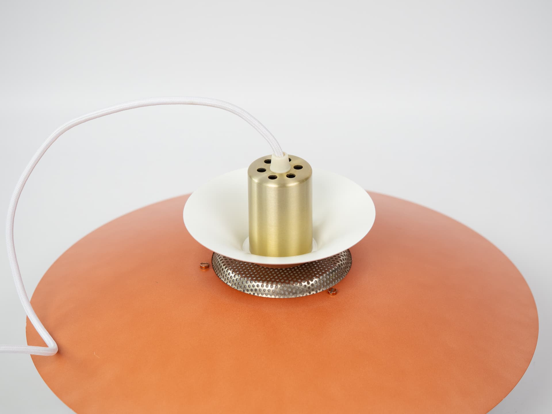 Pendant Lamp Capri, copper aluminium, by K. Wiborg, Jeka, Denmark, 1980s. - 352220