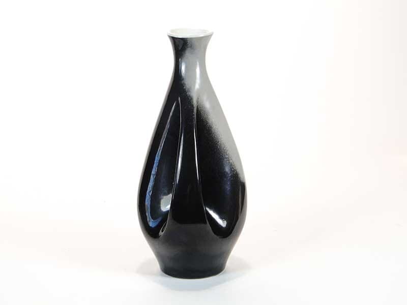 Wazon New Look, porcelana czarna, proj. L. Pokornianka, Polska, lata 60. - 352523