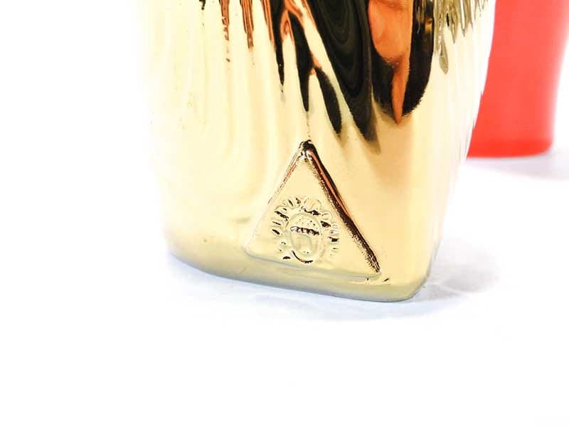 Owl Figurine New Look, gold porcelain, by J. Ježek, Royal Dux Bohemia, Czech Republic, 1950s - 352534