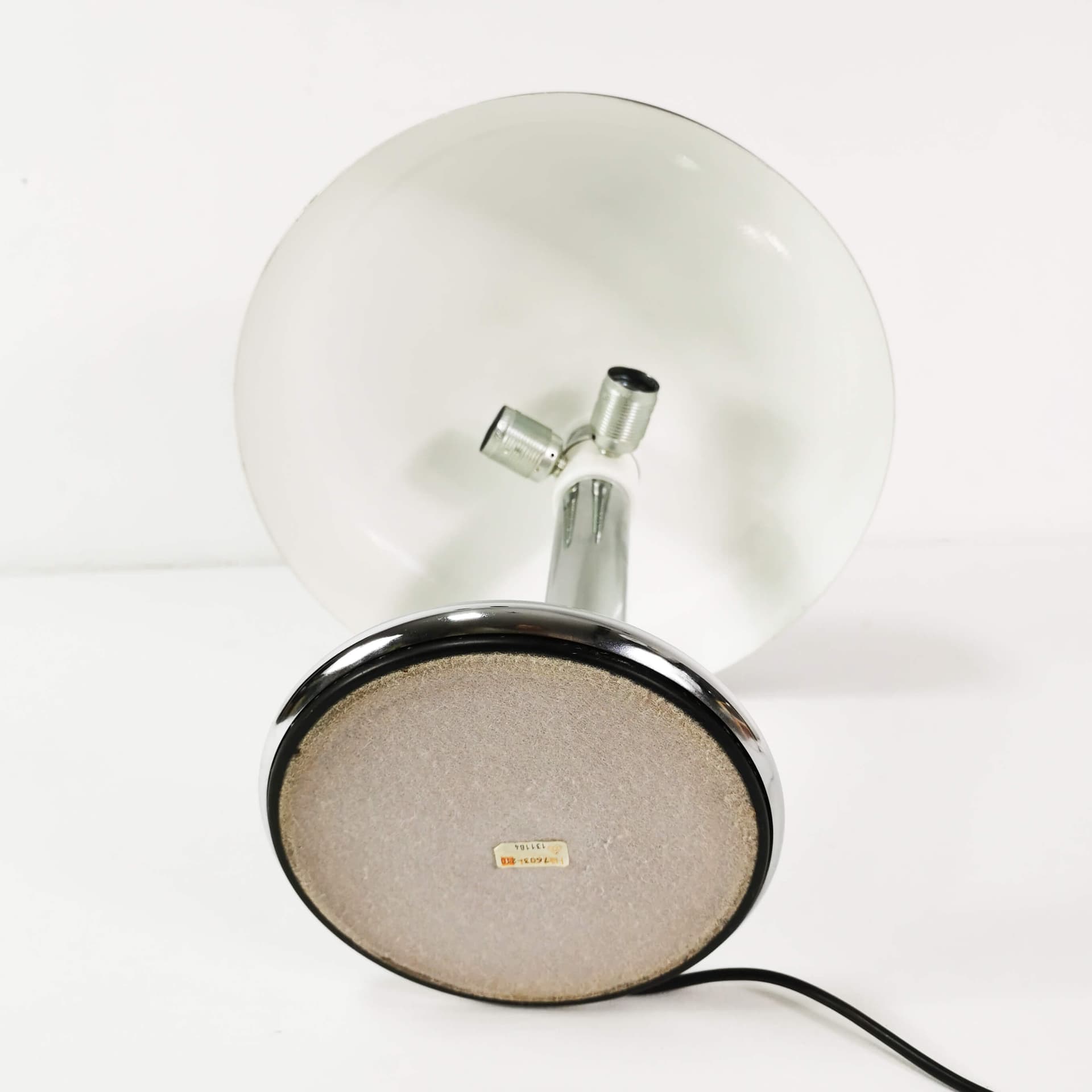 Lampa biurkowa Bauhaus, brązowy, metal chrom, proj. H. G. Pfaender, Hillebrand, Niemcy, lata 60. - 352768