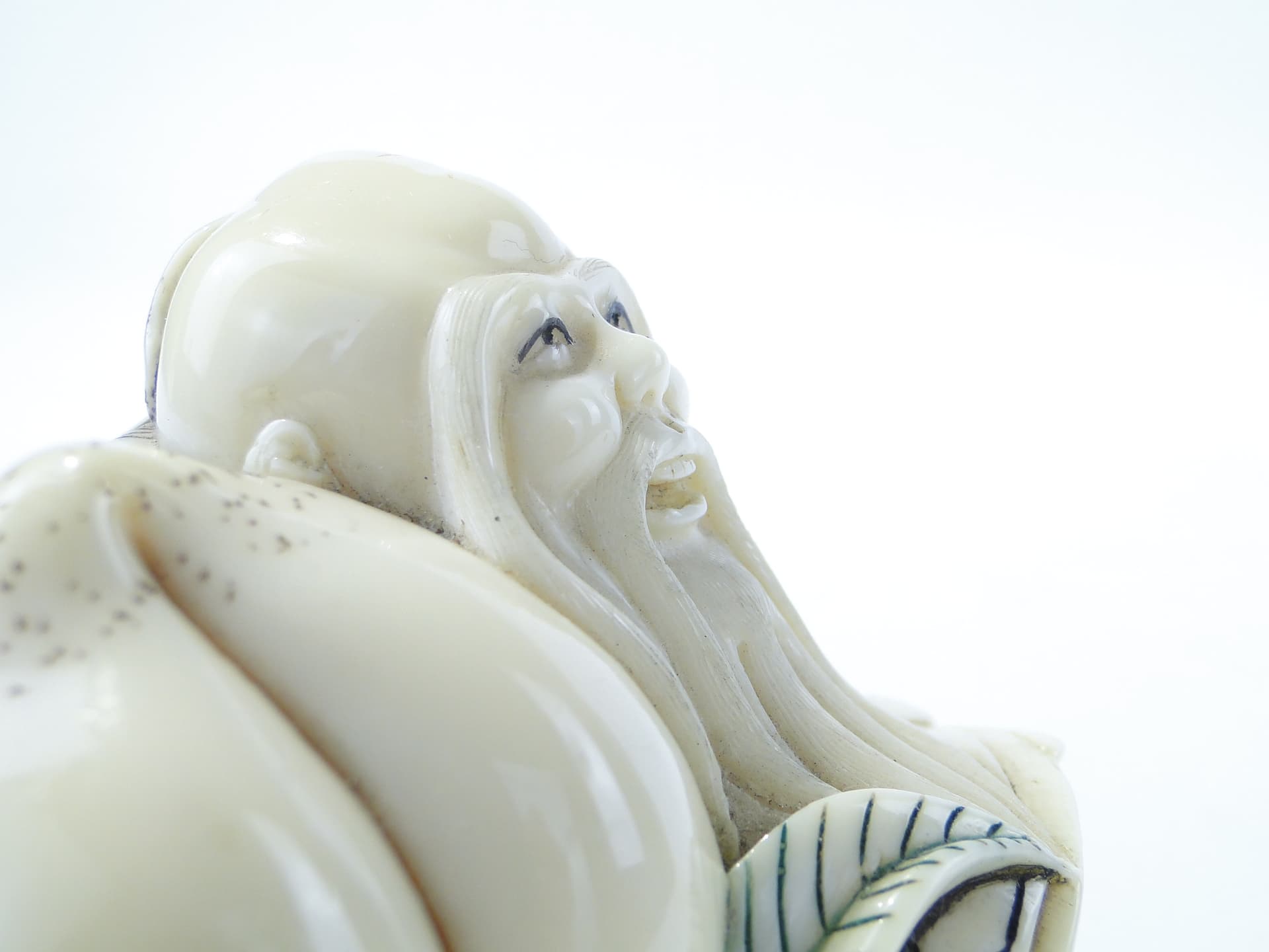 Chinese Sage Figurine, beige composite, China, 1920s - 352906