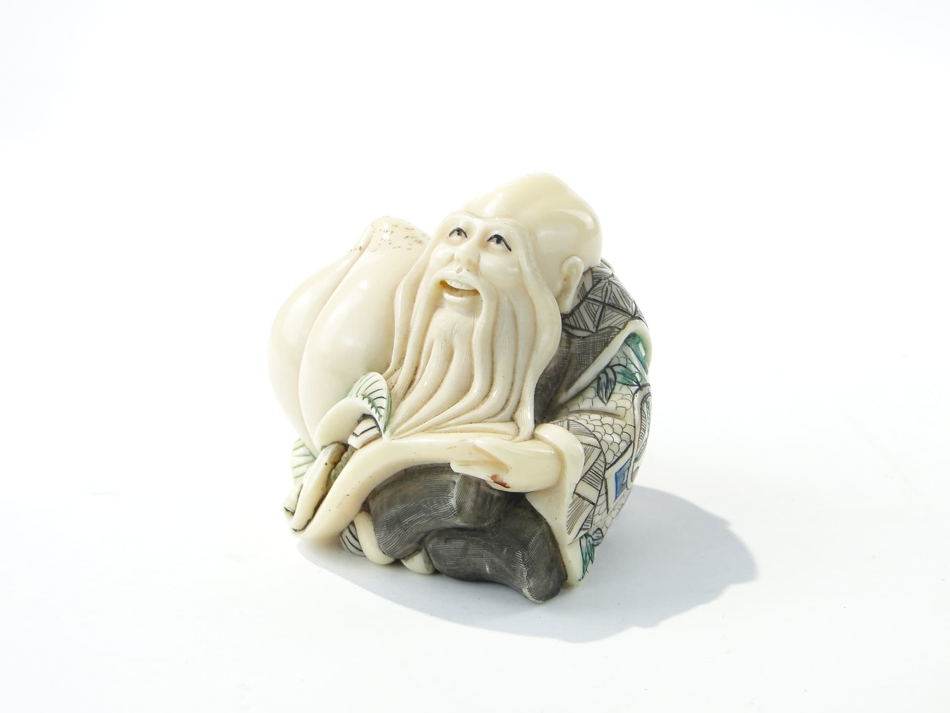 Chinese Sage Figurine, beige composite, China, 1920s - 352903