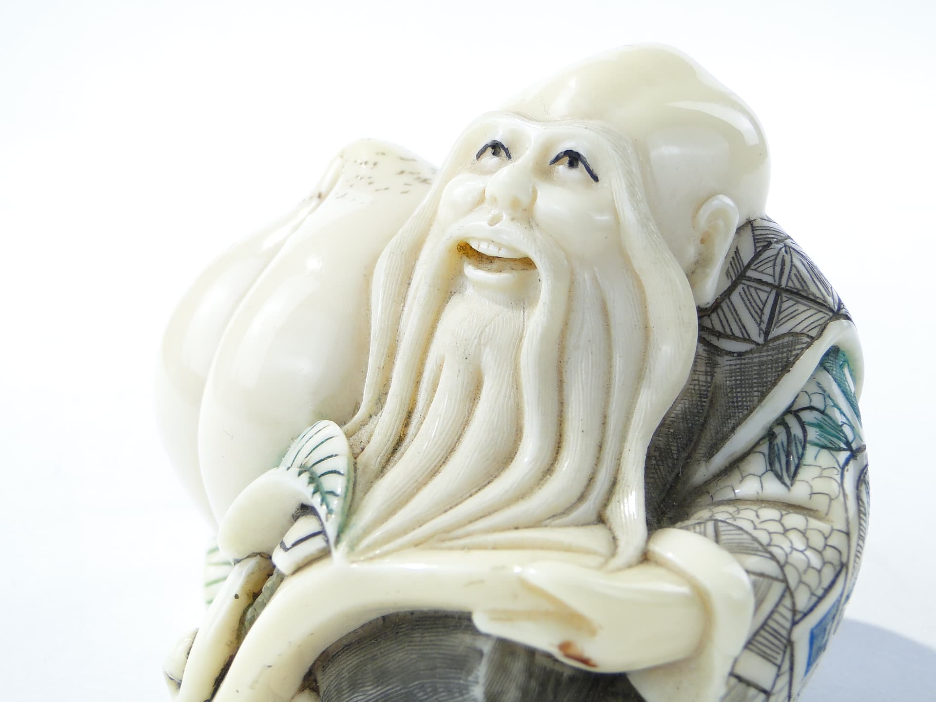 Chinese Sage Figurine, beige composite, China, 1920s - 352907
