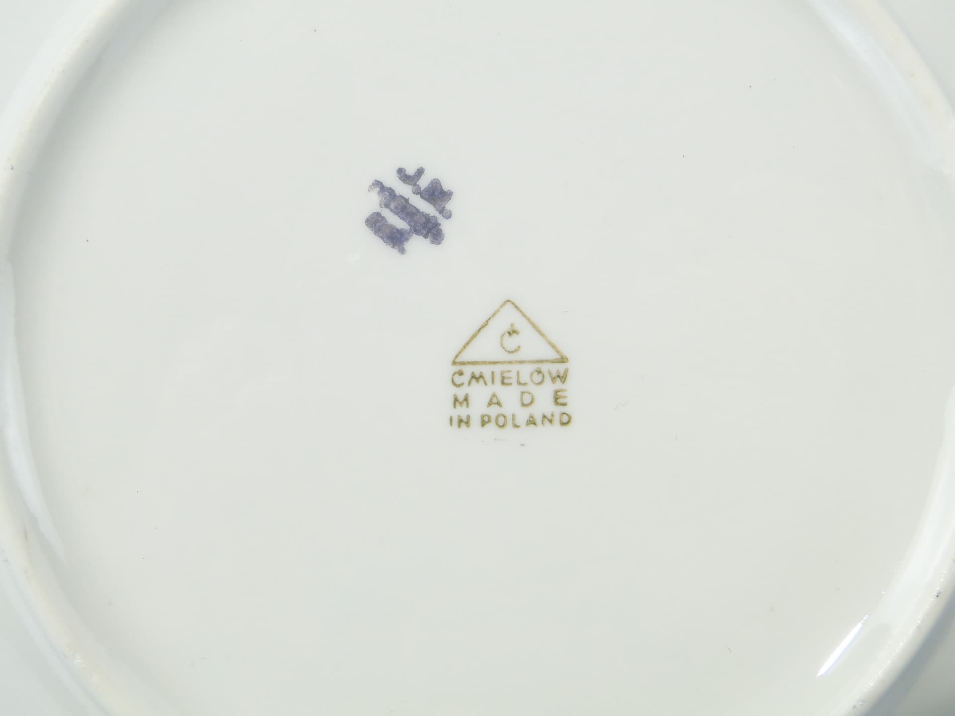 Zestaw śniadaniowy Goplana, biały złoty, porcelana, proj. W. Potacki, Ćmielów, Polska, lata 50. - 352910