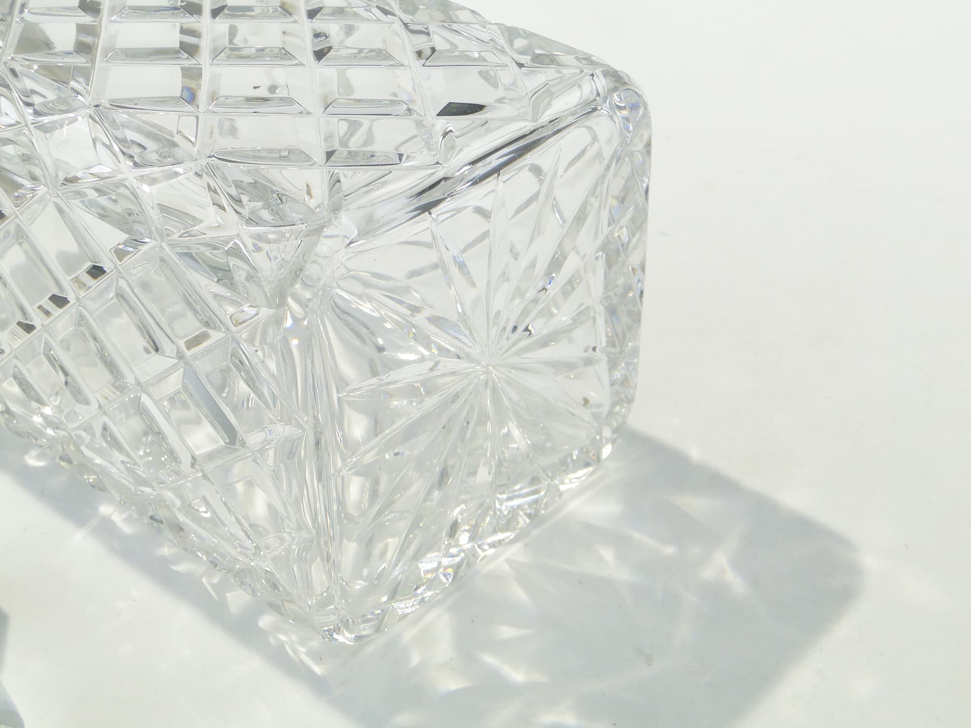 Whisky decanter, clear crystal, silver, Sweden, 1950s - 353285