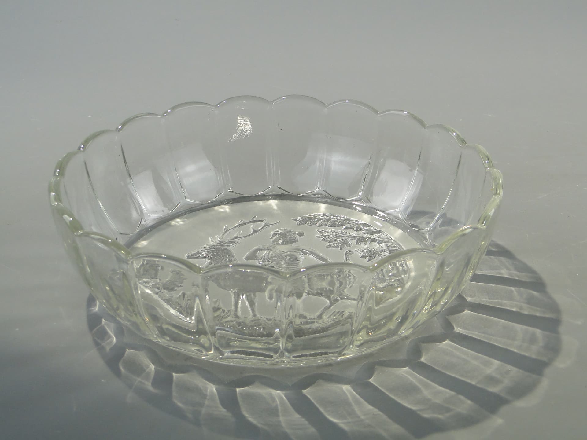 Bowl Diana, transparent glass, Ząbkowice, Poland, 1920s. - 353301