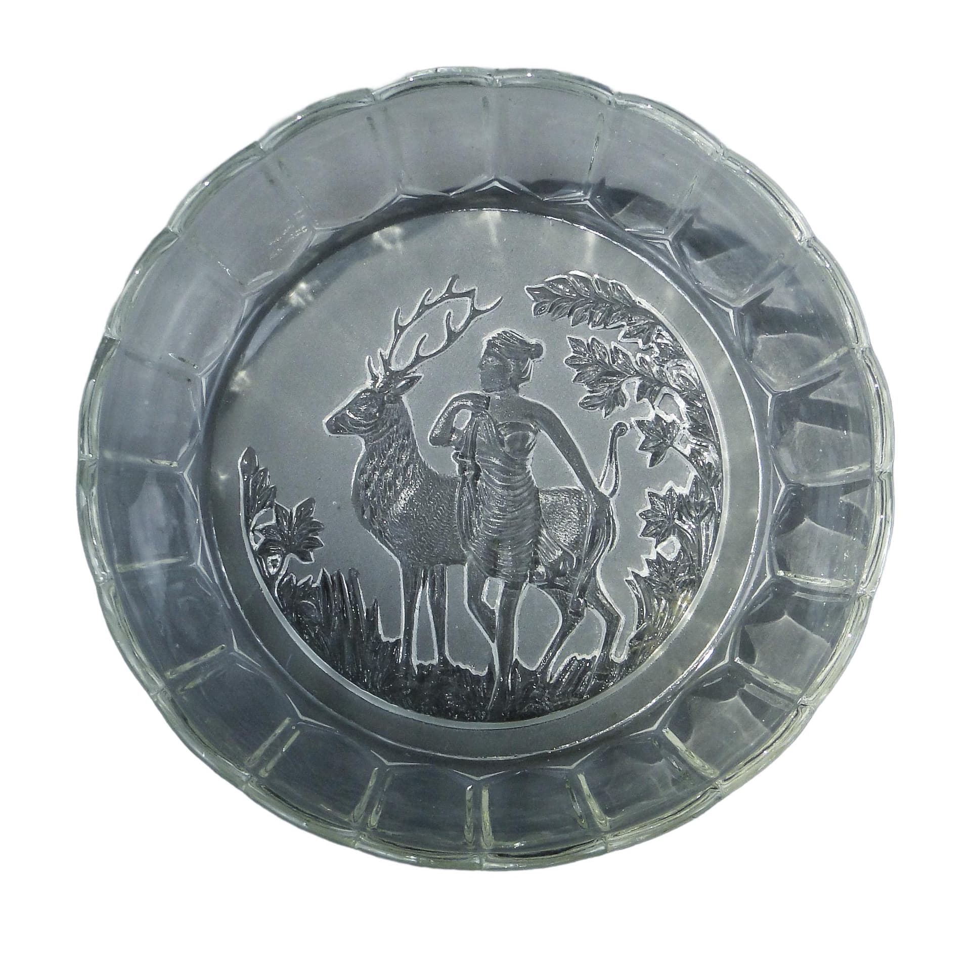 Bowl Diana, transparent glass, Ząbkowice, Poland, 1920s.