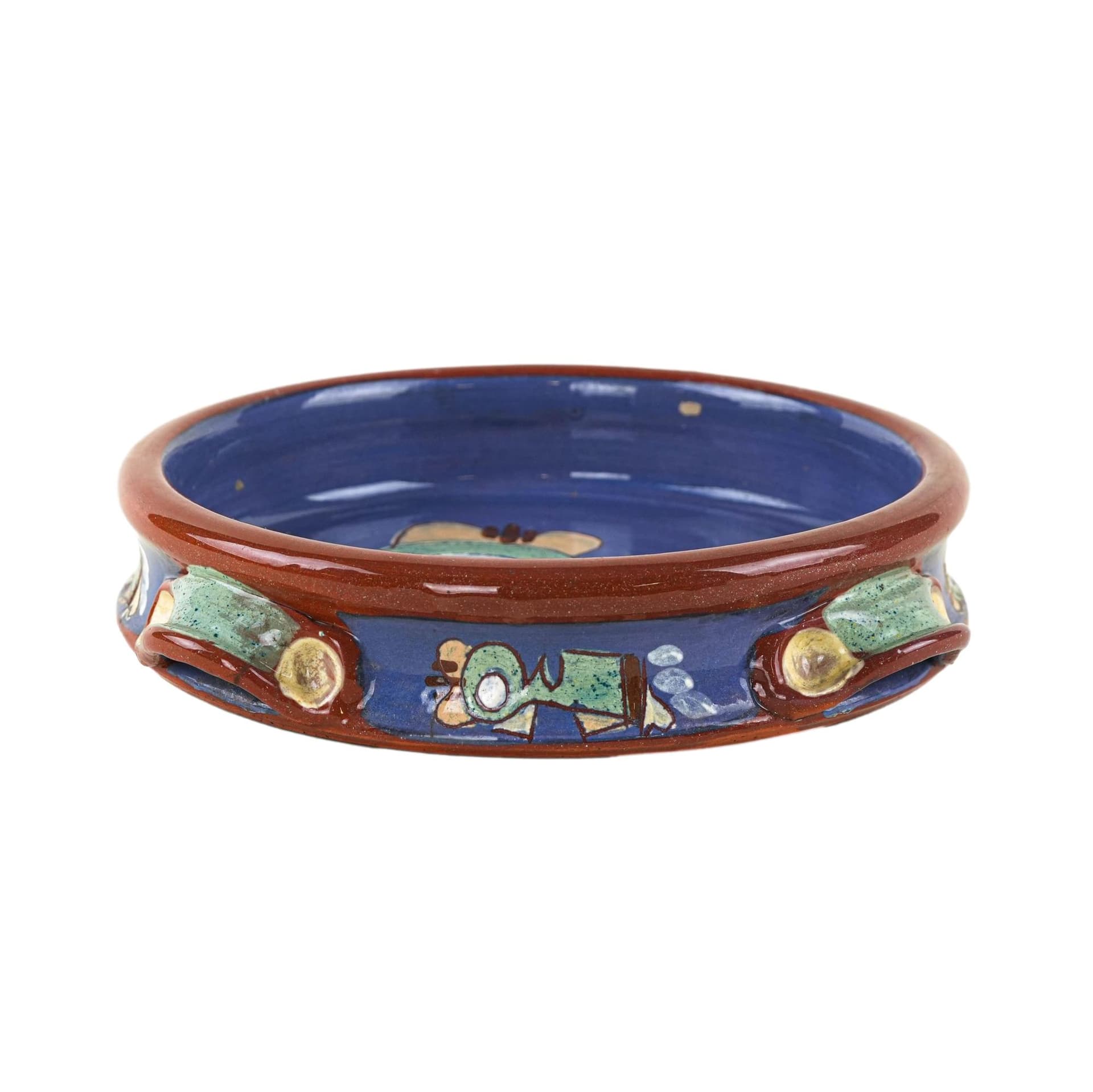 Decorative bowl, blue, ceramics, Europe, 1970s.