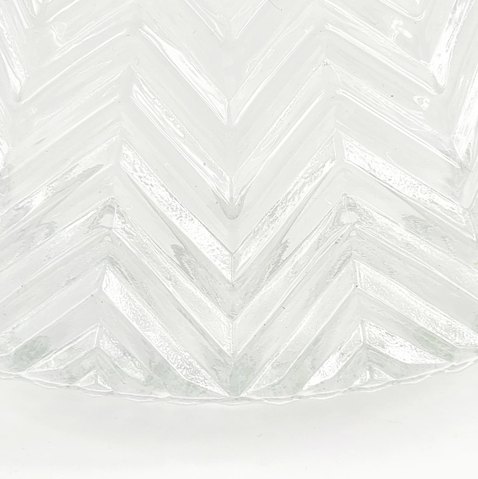 Wall lamp Zig zag, transparent glass, Limburg, Germany, 1970s. - 353528