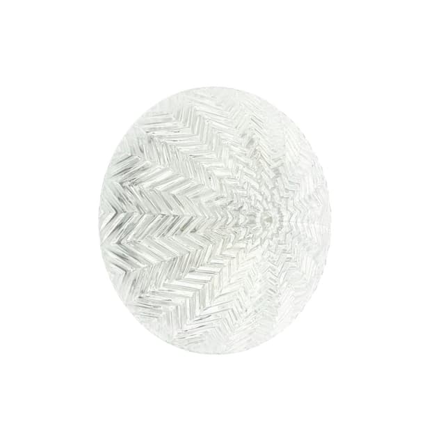 Wall lamp Zig zag, transparent glass, Limburg, Germany, 1970s. - DIMENSION