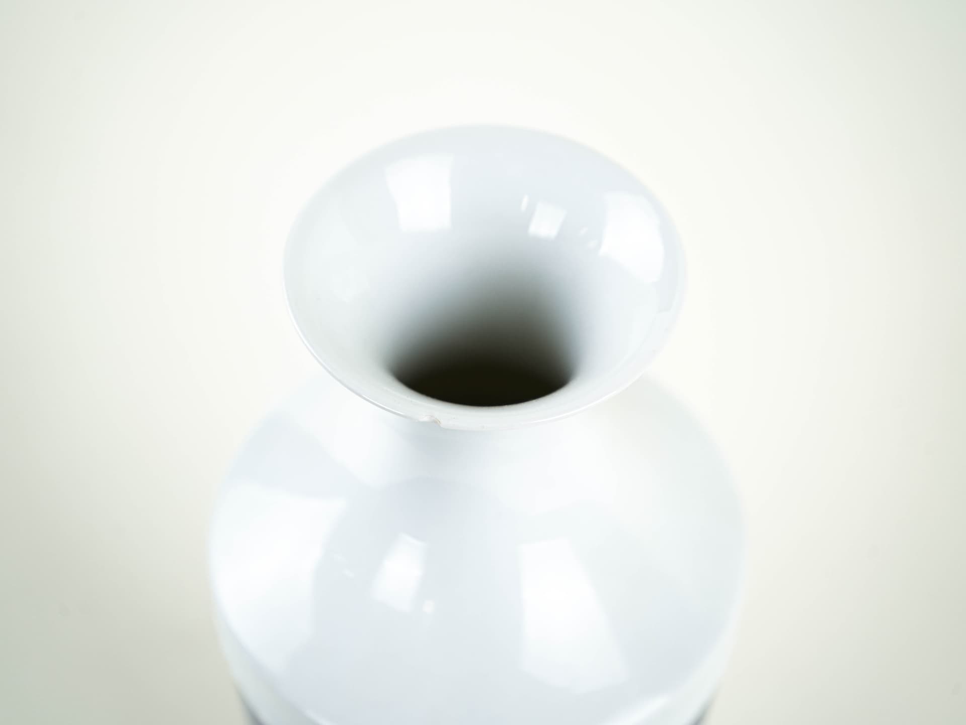 Wazon, niebieski fioletowy biały, porcelana, Europa, lata 70. - 353537