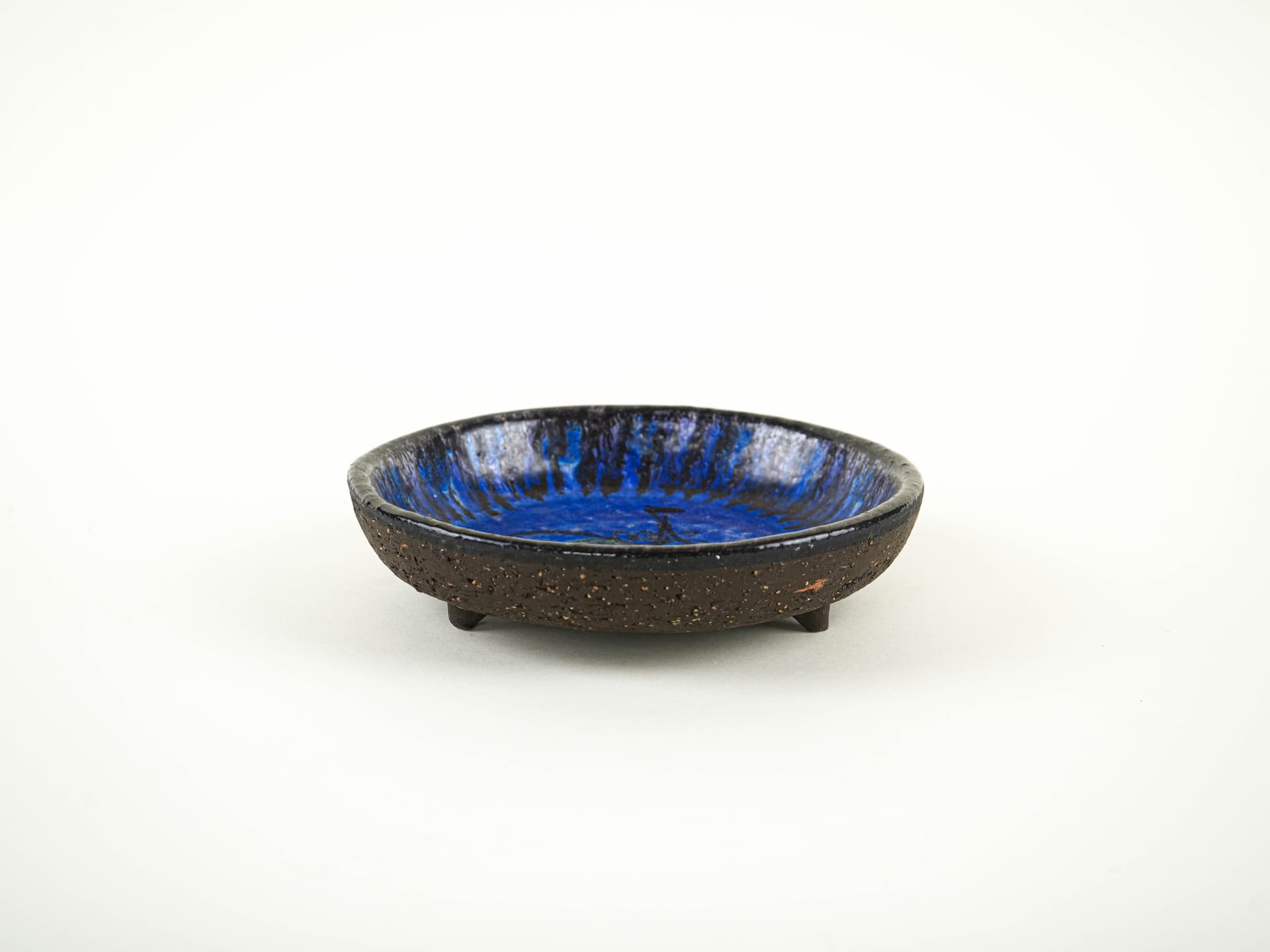 Bowl, cobalt ceramic, Europe, 1970s. - 353544