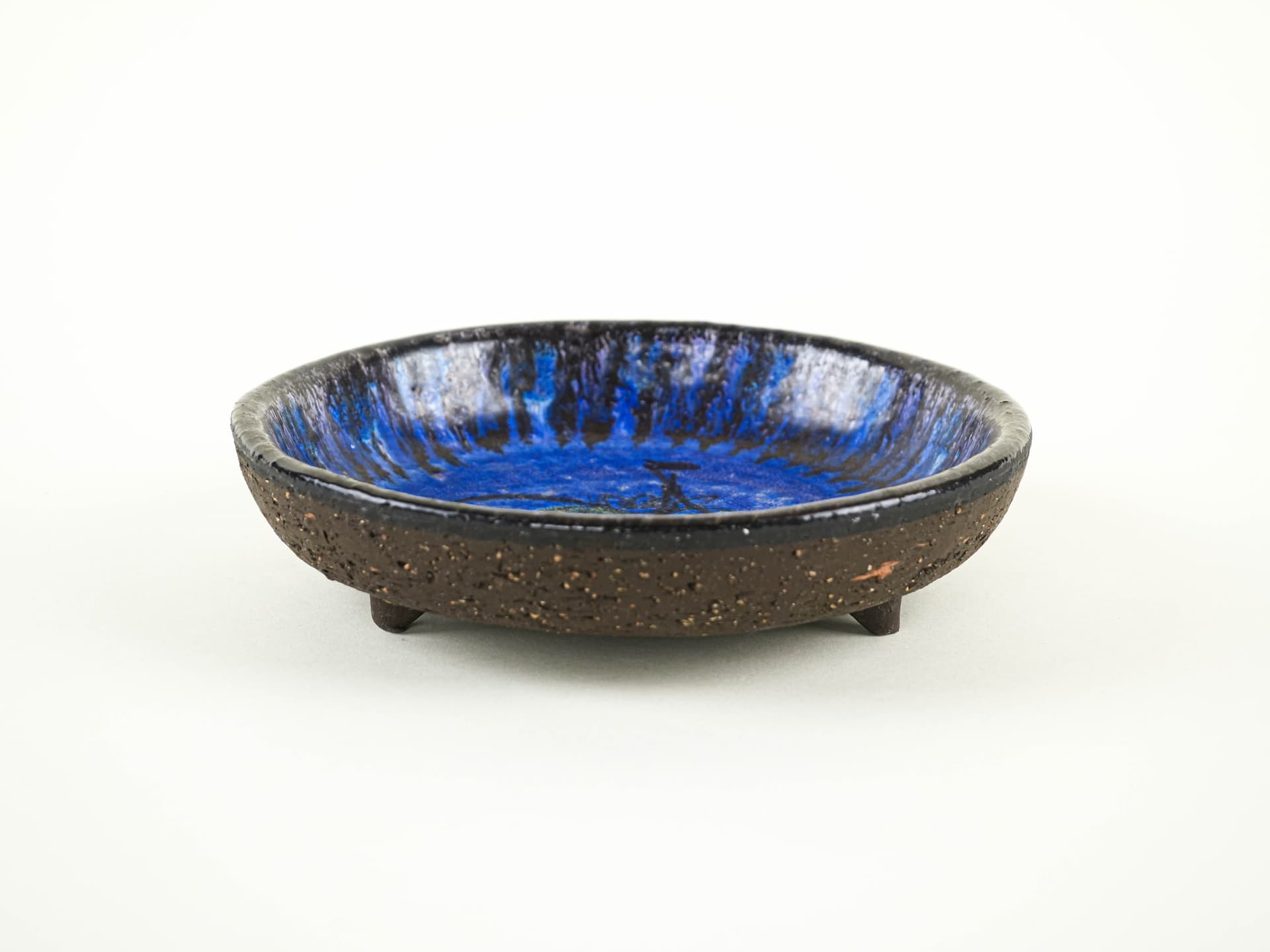 Bowl, cobalt ceramic, Europe, 1970s. - 353543