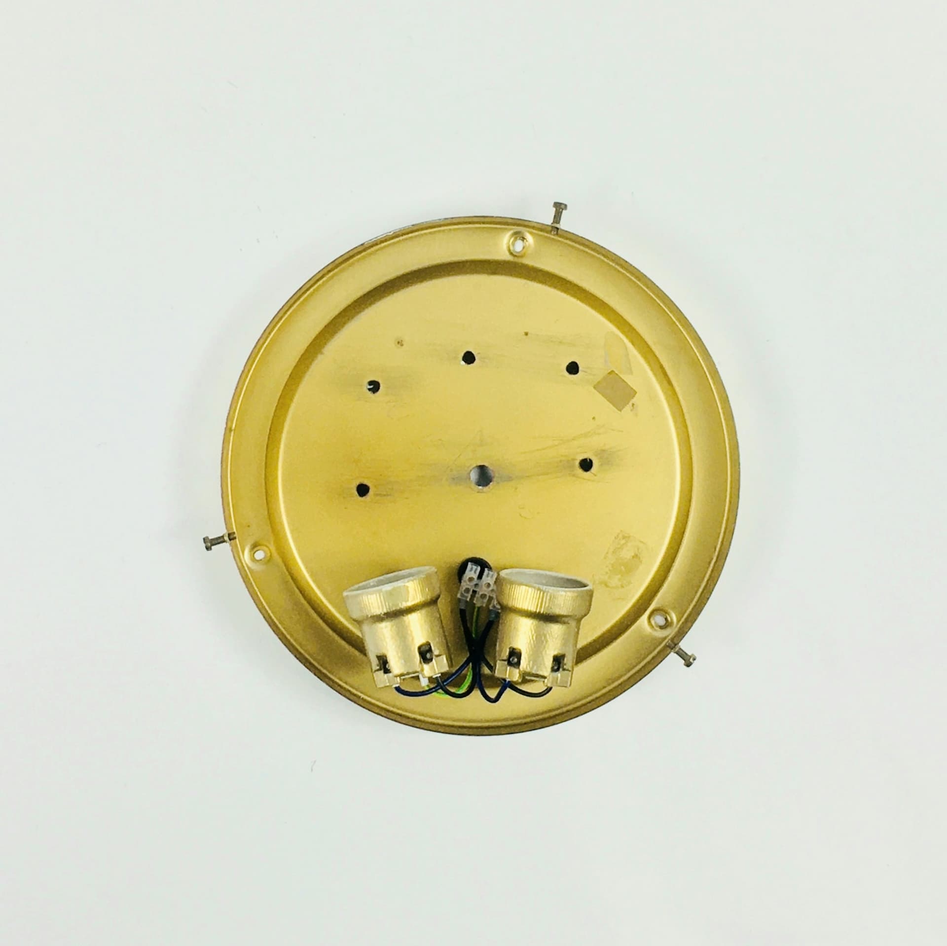 Flush Mount Bubble, light amber glass, by H. Tynell, Limburg, Germany, 1960s - 353574