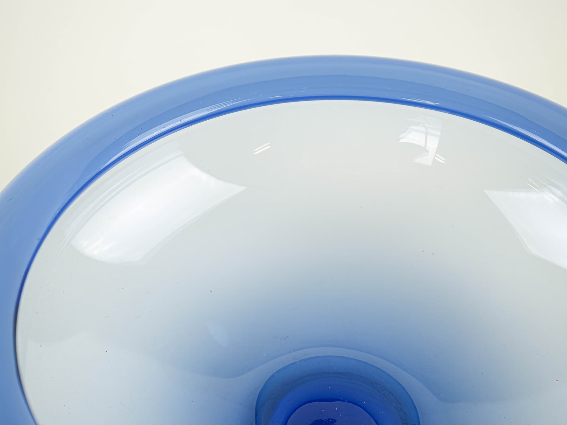 Bowl, blue glass, Holmegaard, Denmark, 1970s. - 353583