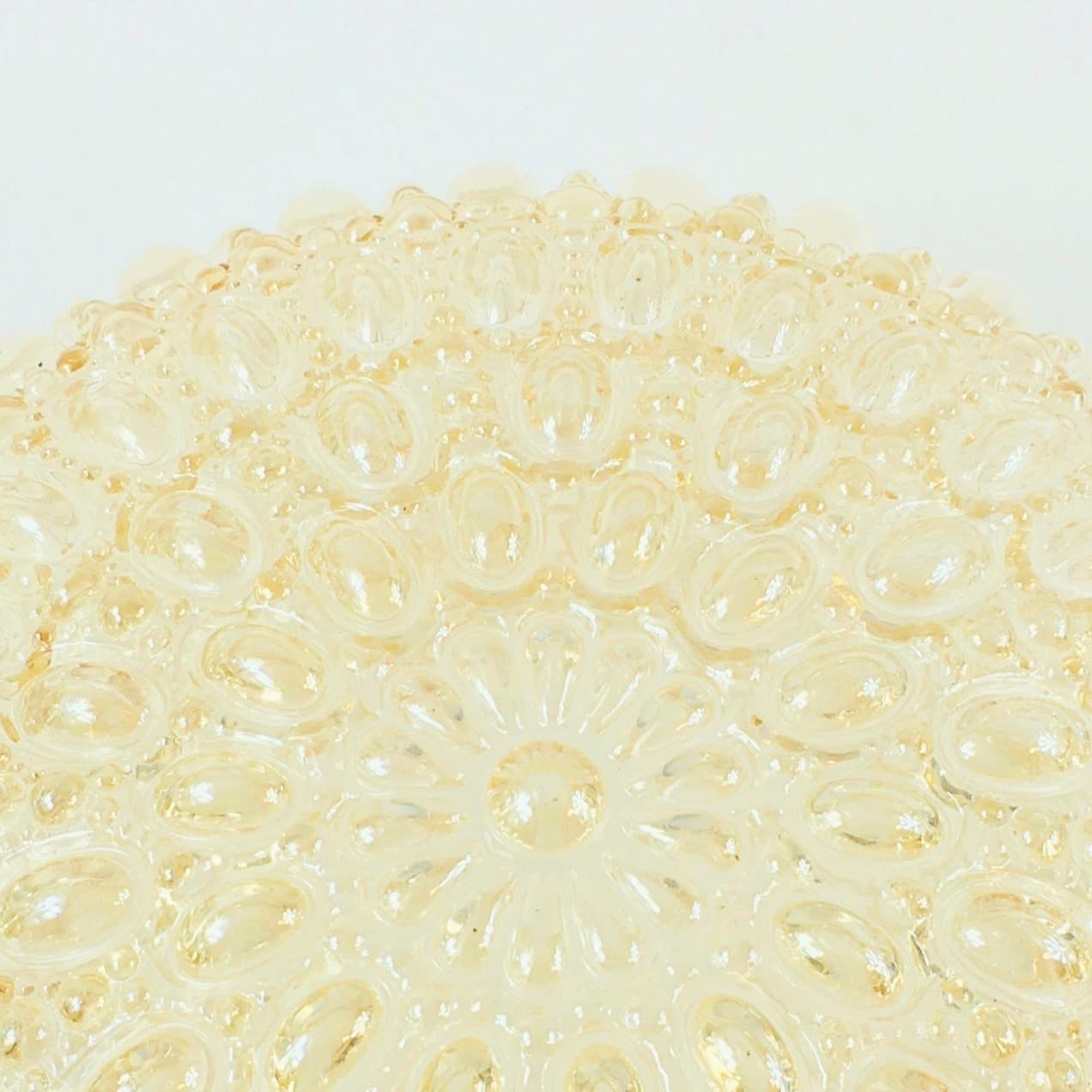 Flush Mount Bubble, light amber glass, by H. Tynell, Limburg, Germany, 1960s - 353666