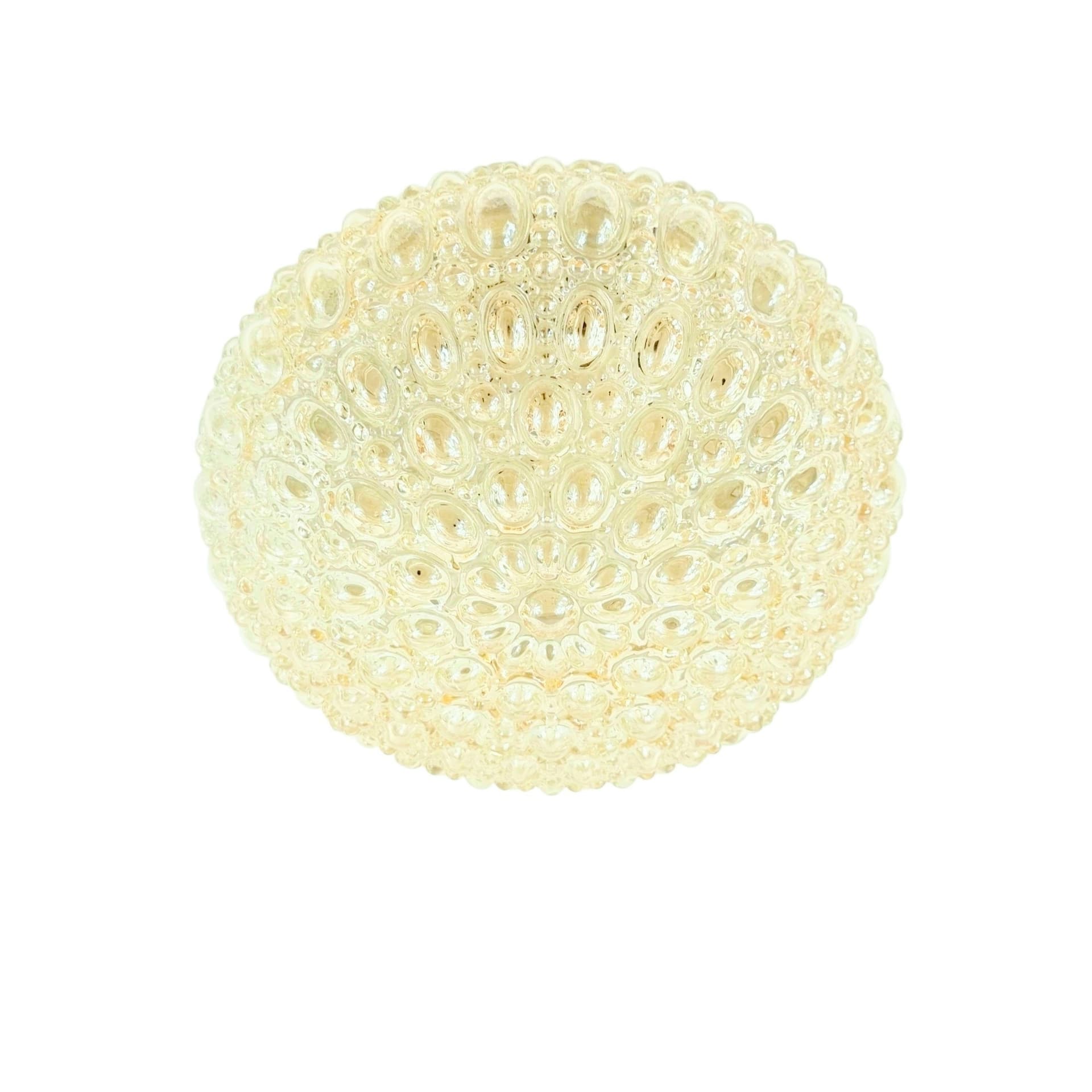 Flush Mount Bubble, light amber glass, by H. Tynell, Limburg, Germany, 1960s - 353662