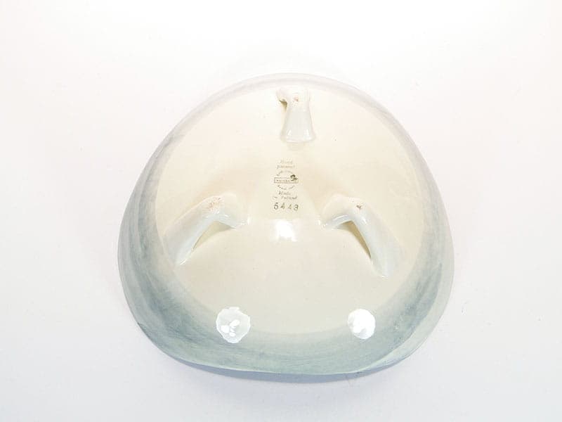 Platter, model 423, white cobalt faience, by J. Sowiński, Włocławek, Poland, 1960s. - 353879